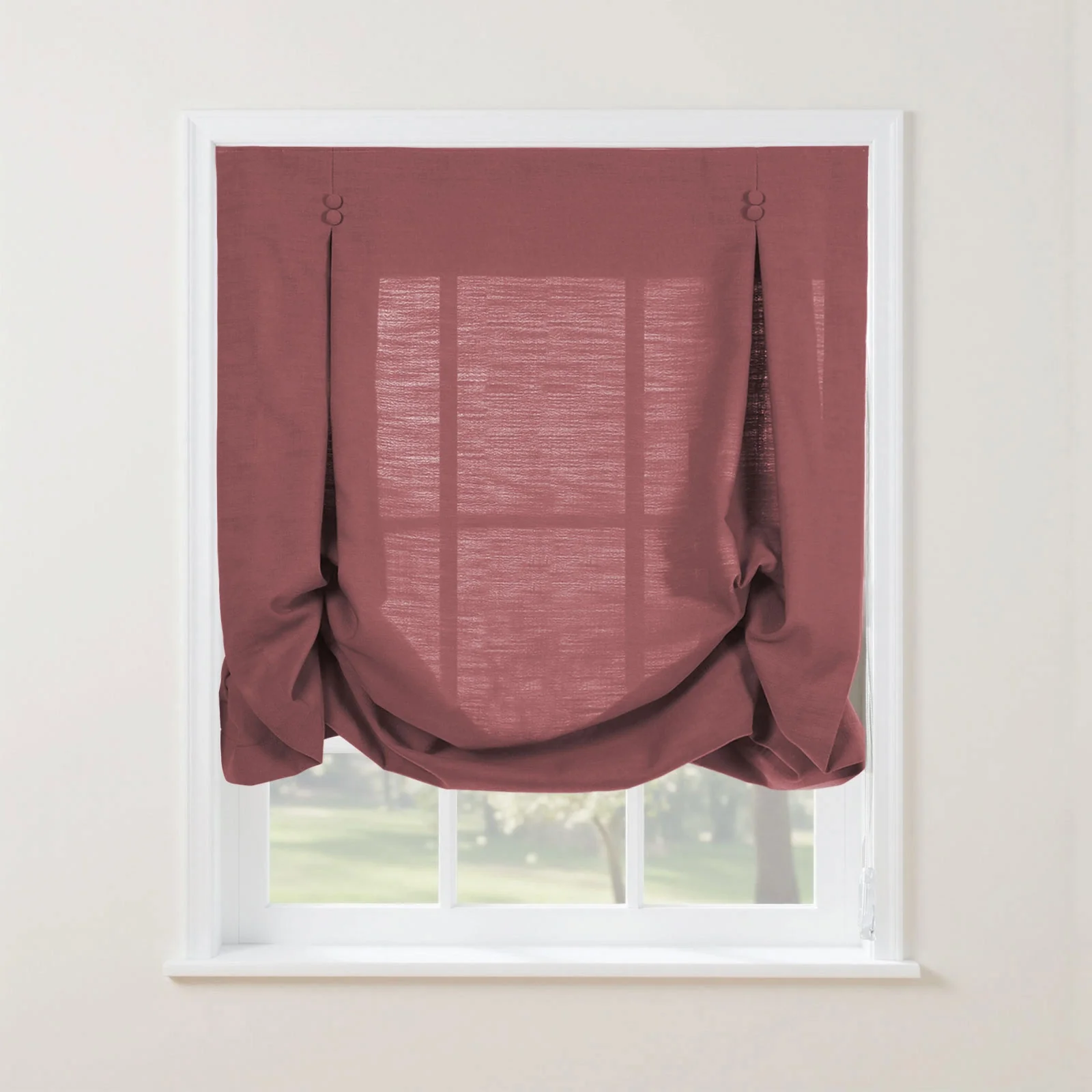 Isabella Cotton Tulip Roman Shade Cord Lift - Image 50