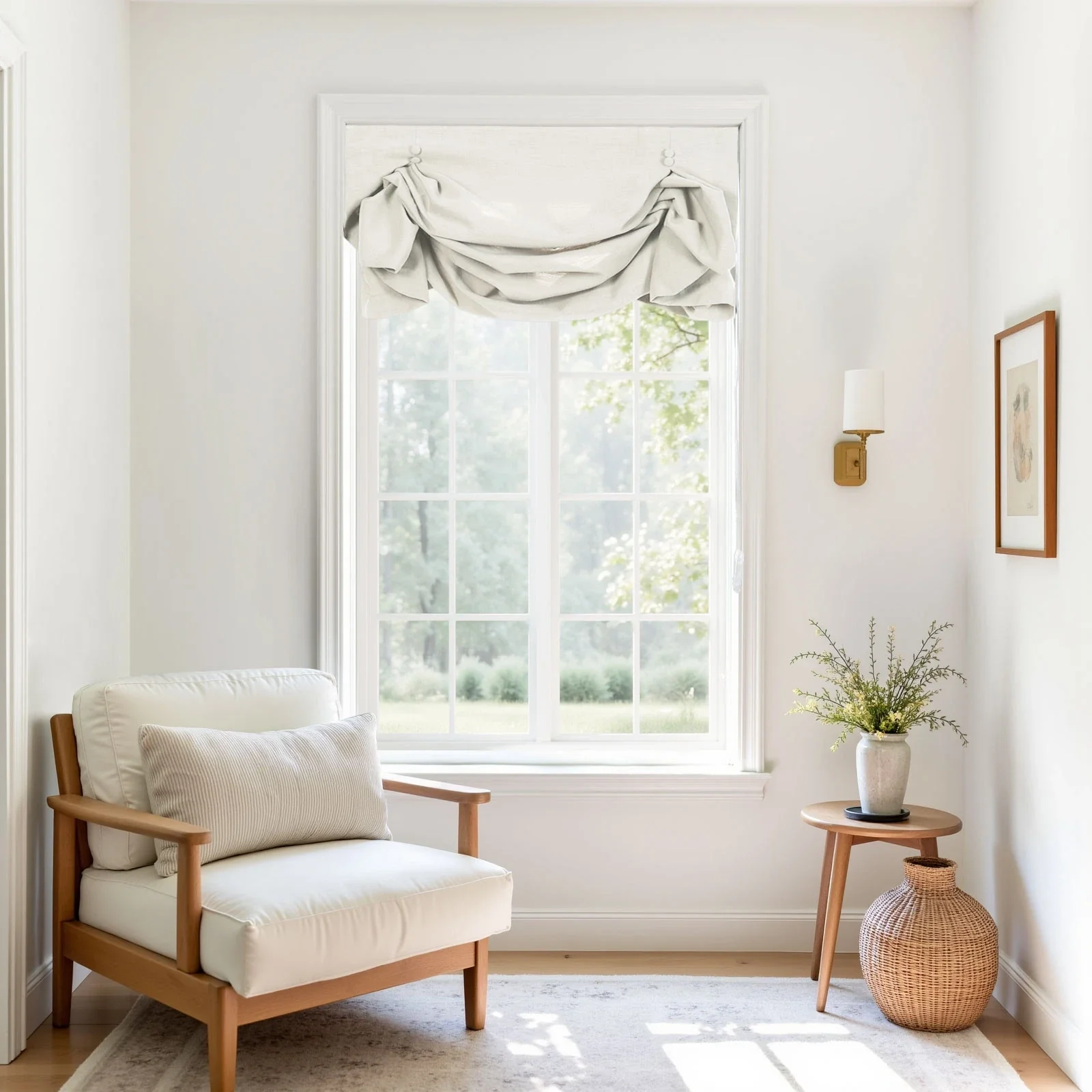 Isabella Cotton Tulip Roman Shade Cord Lift - Image 54