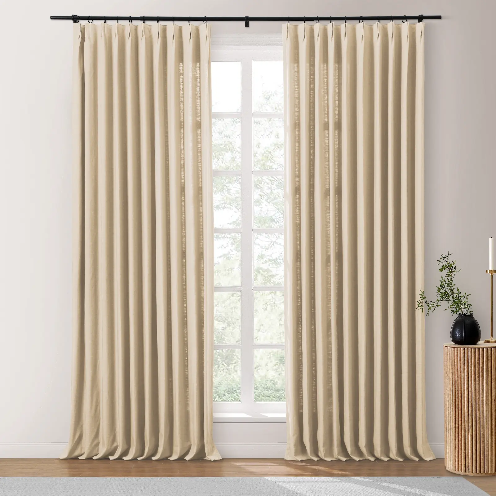 Isabella Heavyweight Cotton Drapery Pleated - Image 42