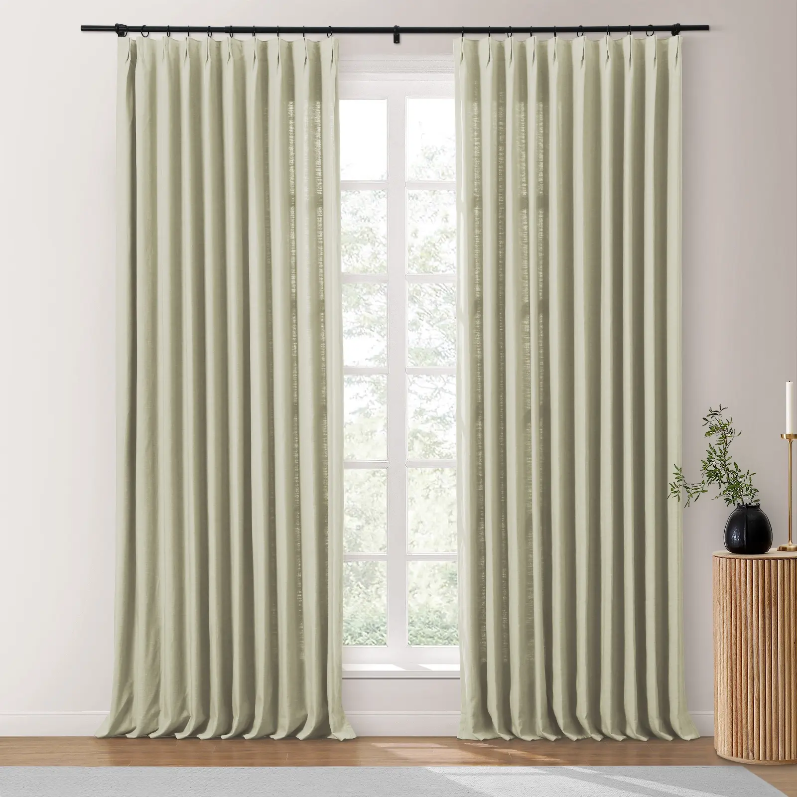 Isabella Heavyweight Cotton Drapery Pleated - Image 43