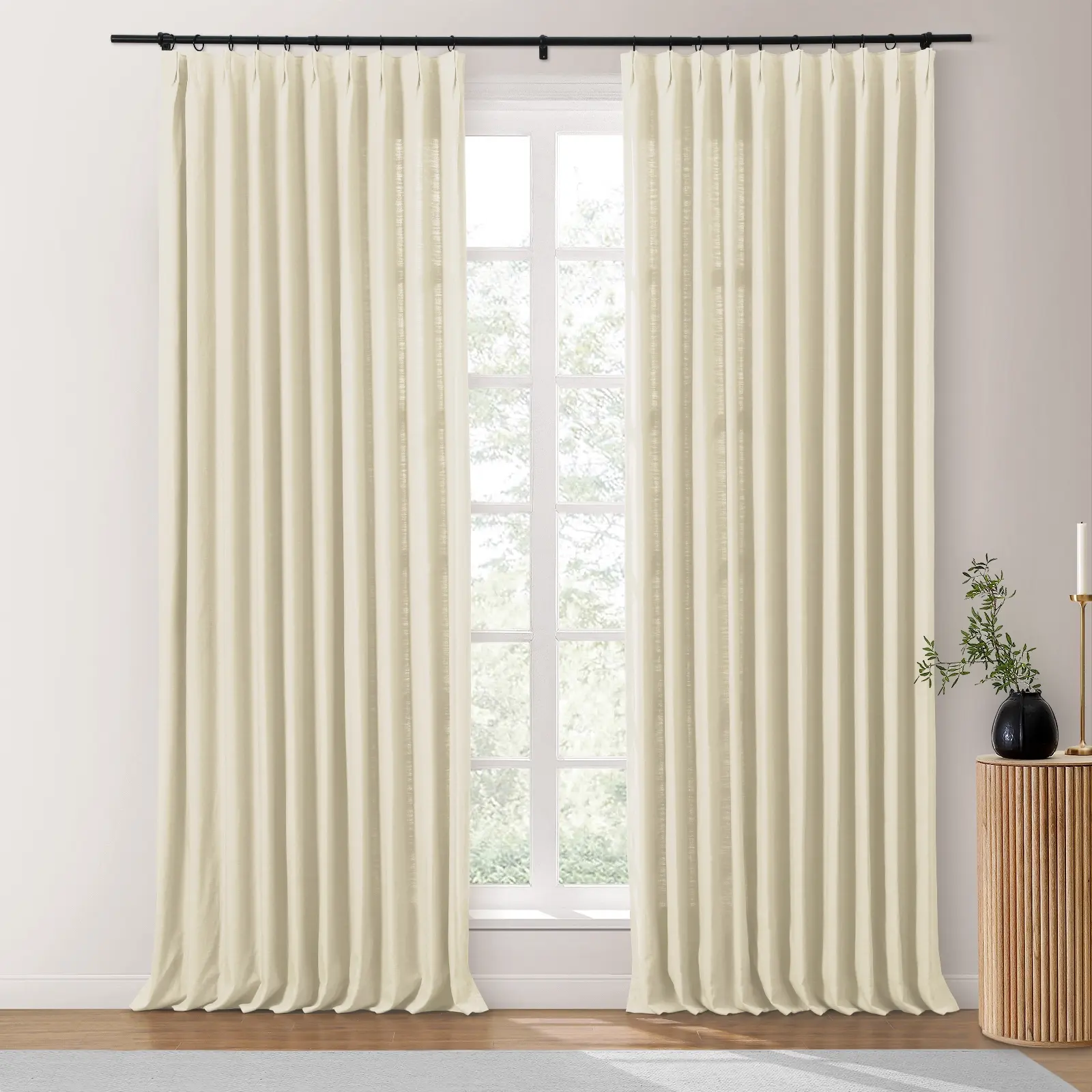 Isabella Heavyweight Cotton Drapery Pleated - Image 44