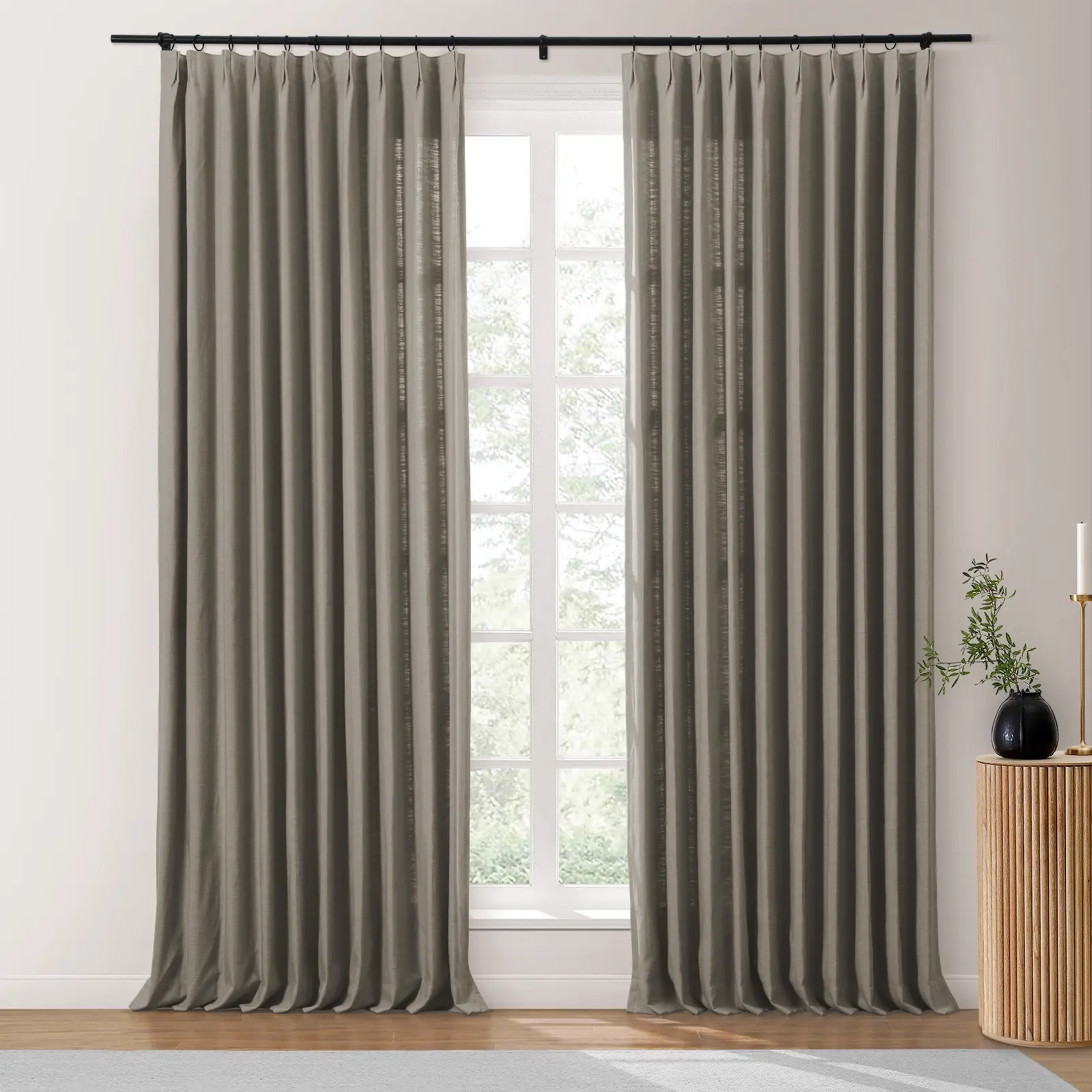 Isabella Heavyweight Cotton Drapery Pleated - Image 49