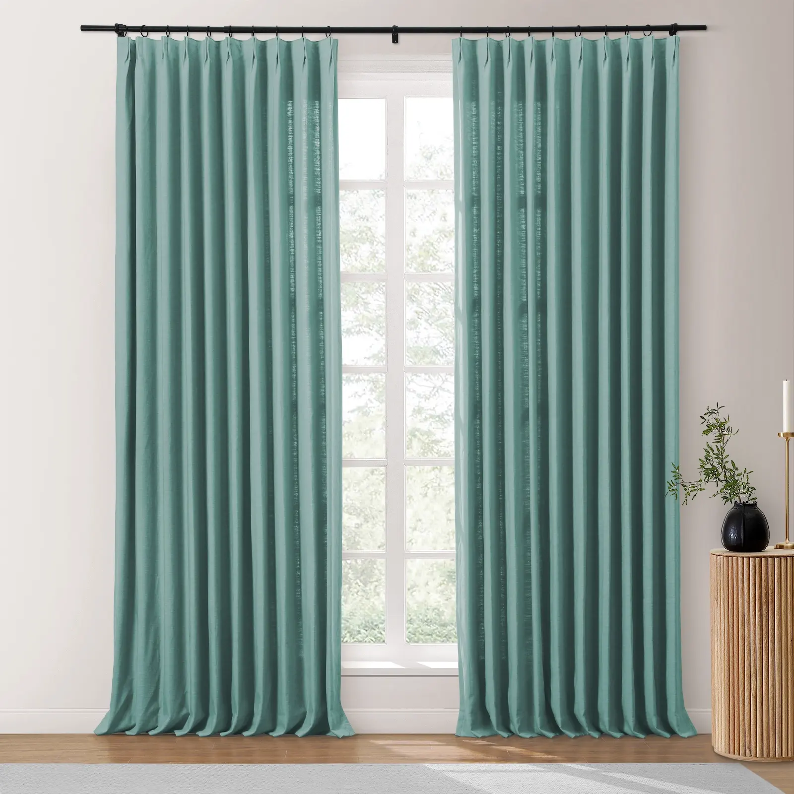 Isabella Heavyweight Cotton Drapery Pleated - Image 53