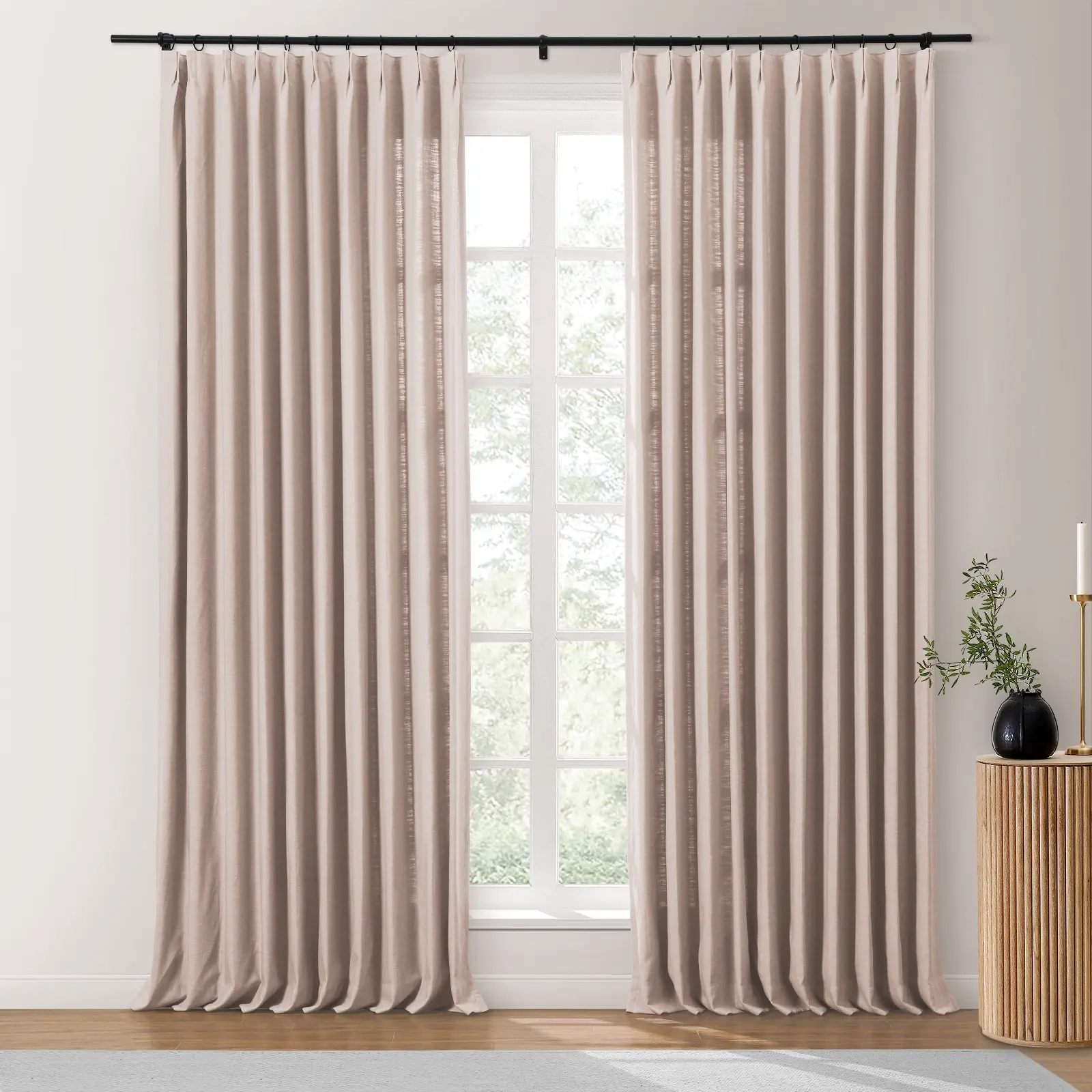 Isabella Heavyweight Cotton Drapery Pleated - Image 65