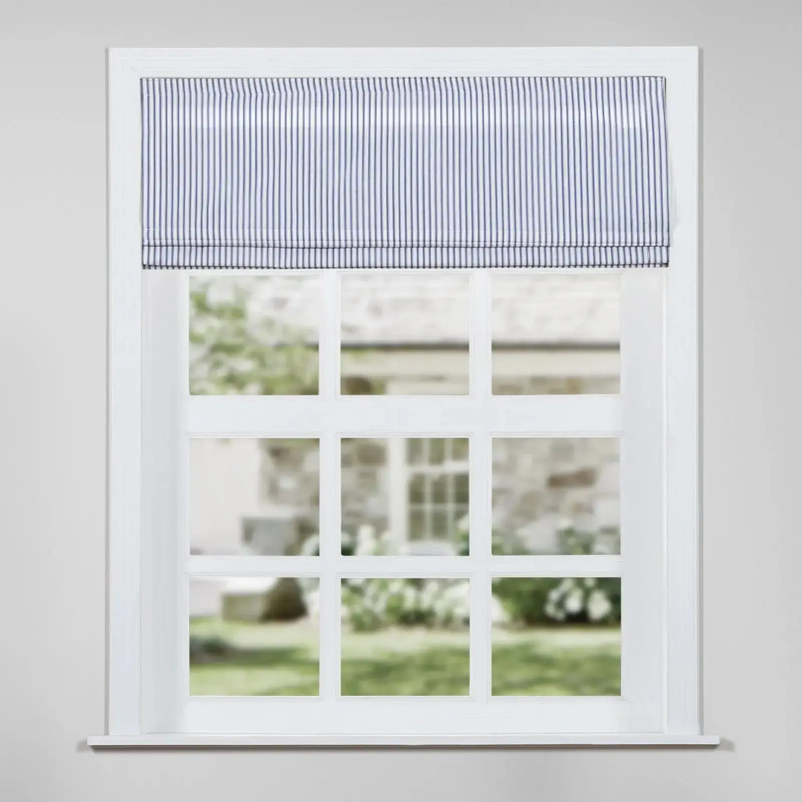 Jana Cordless Roman Shades 100% Cotton Striped - Image 18