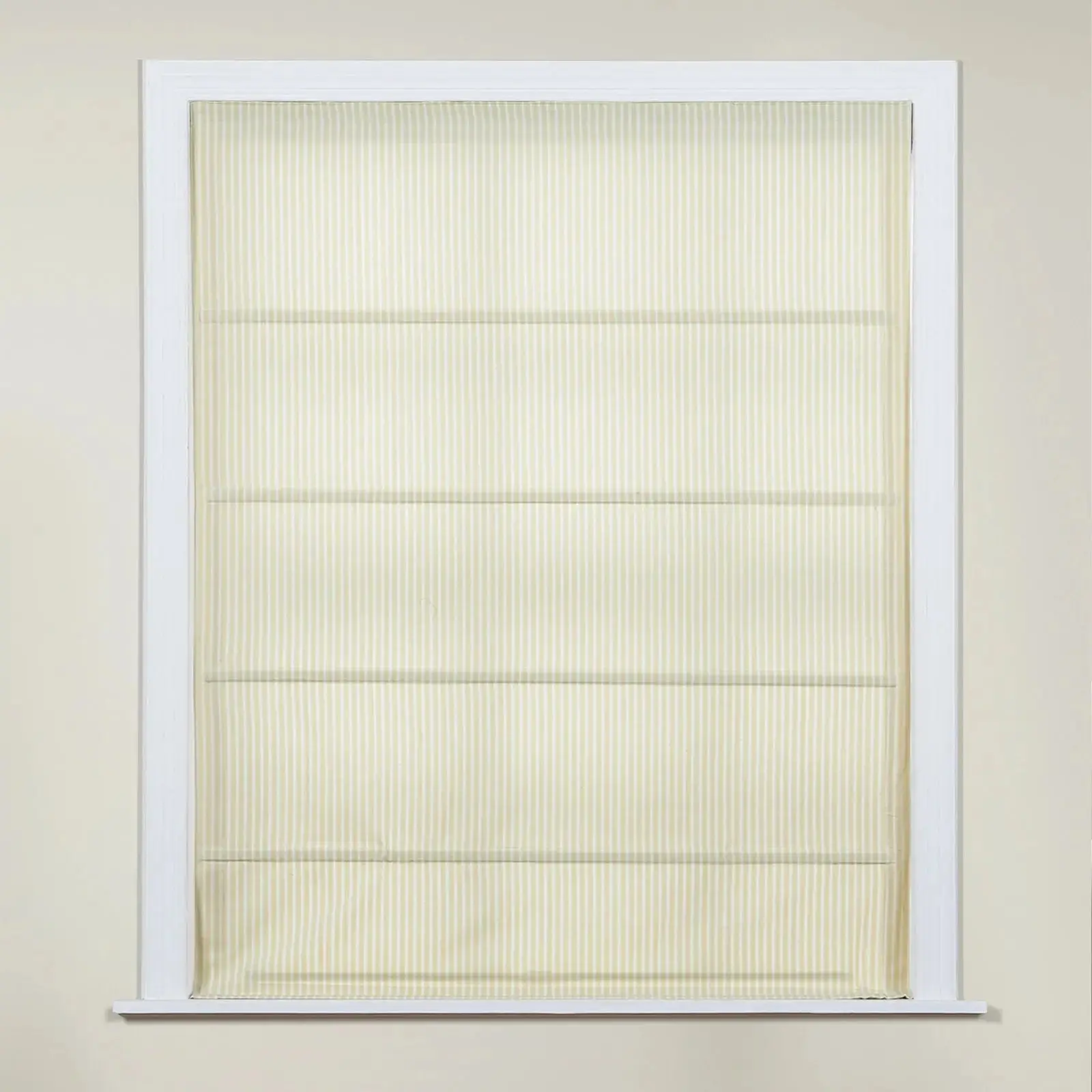 Jana Cordless Roman Shades 100% Cotton Striped - Image 5