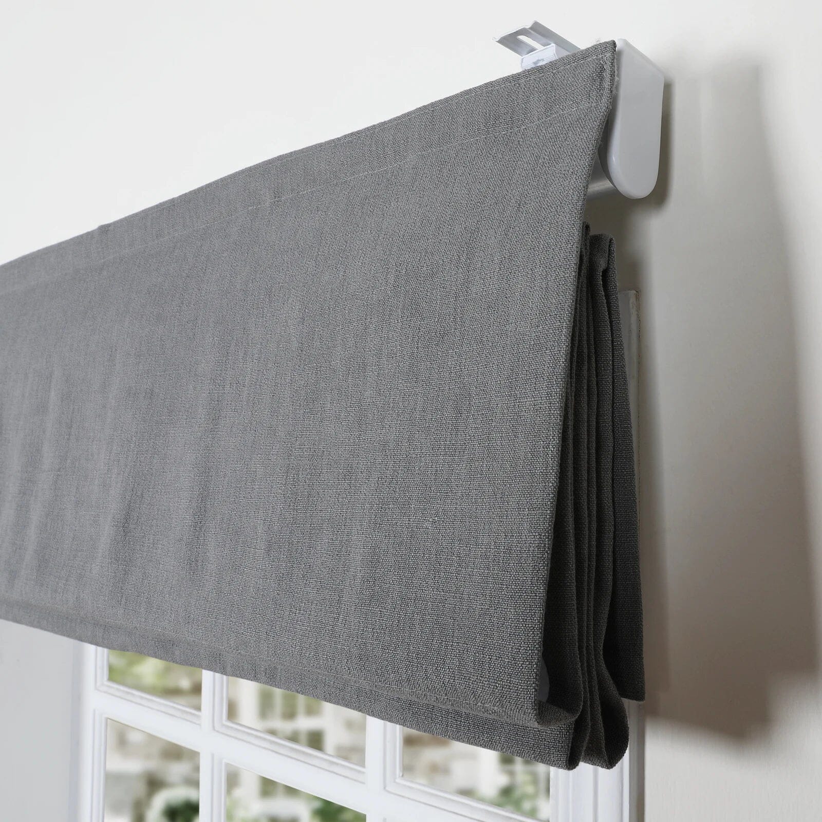 Jawara Linen Cotton Roman Shade Cordless Plus Size - Image 13