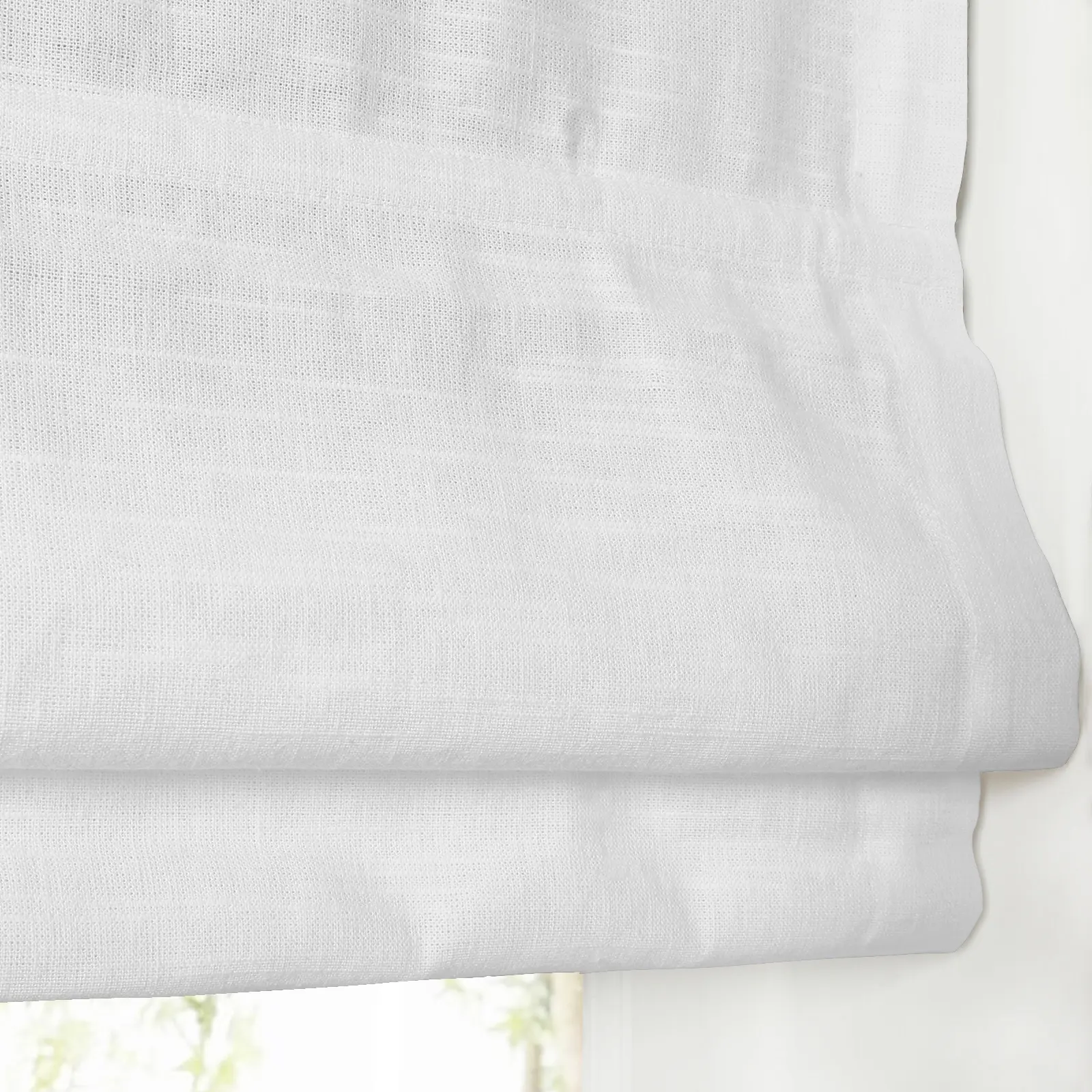 Jawara Linen Cotton Roman Shade Cordless Plus Size - Image 19