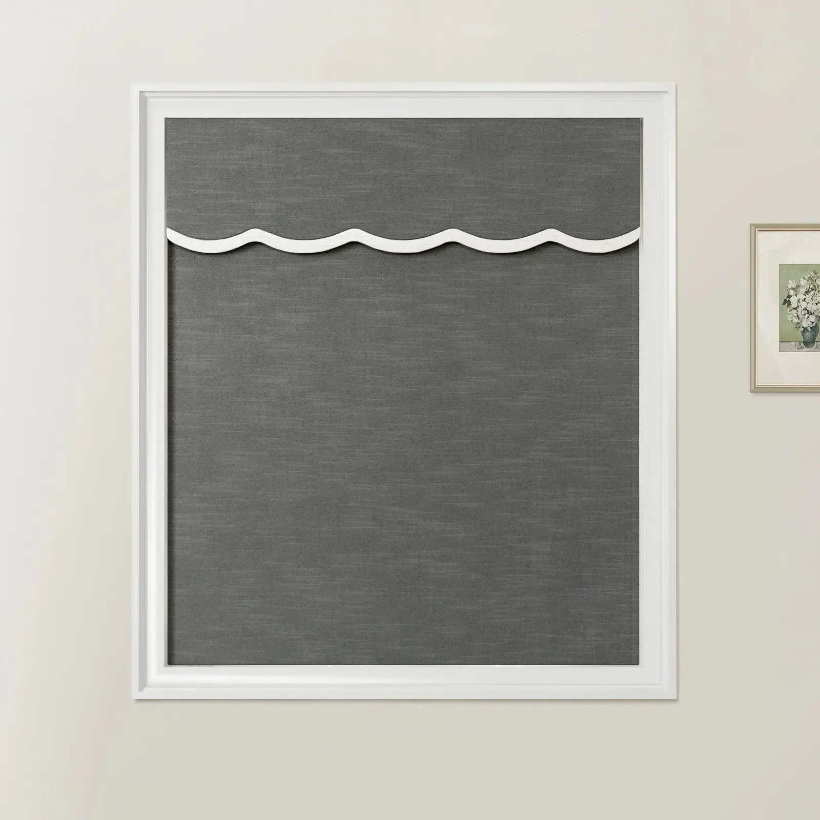 Jawara Linen Cotton Valanced Day Night Roman Shade Cord Lift - Image 42