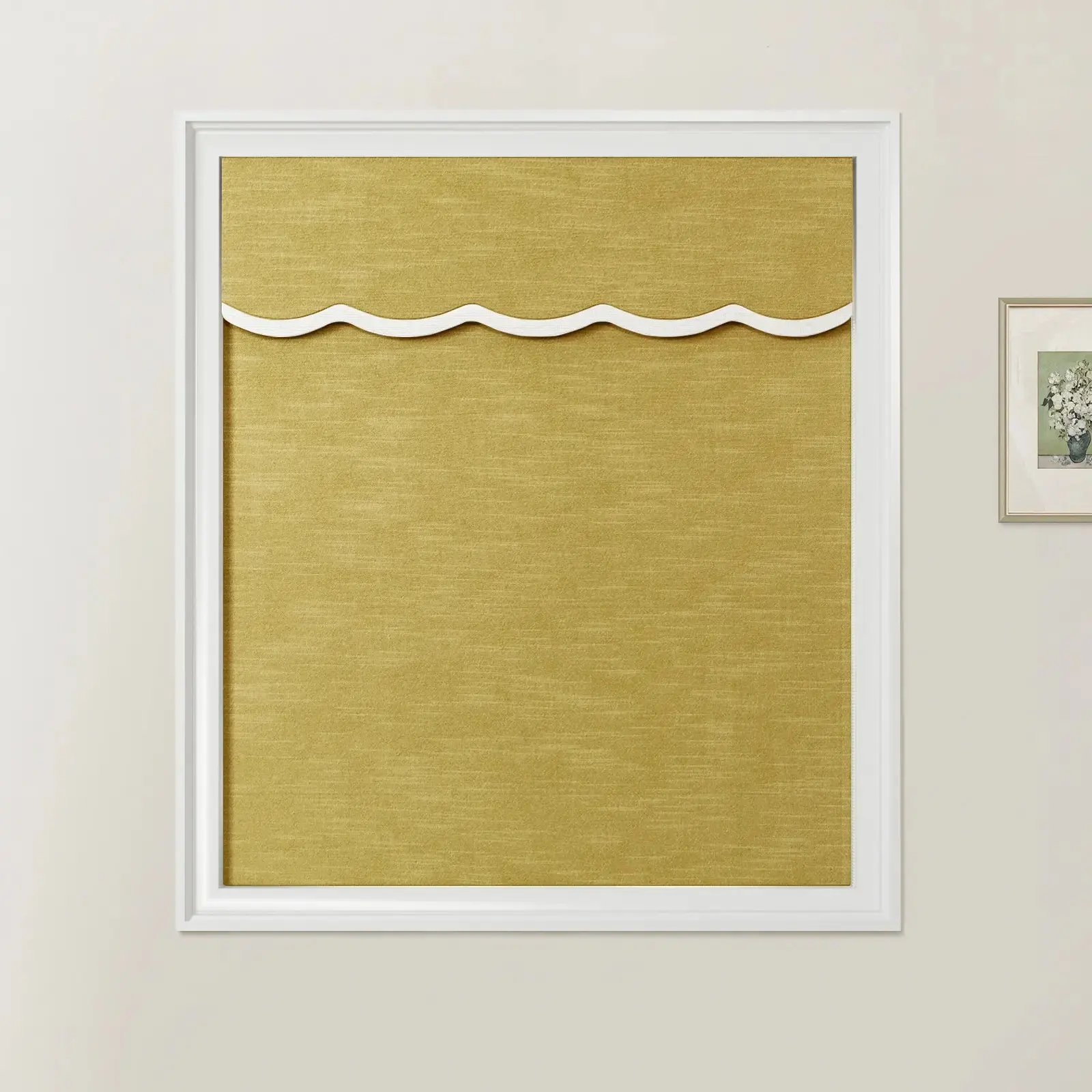 Jawara Linen Cotton Valanced Day Night Roman Shade Cord Lift - Image 46