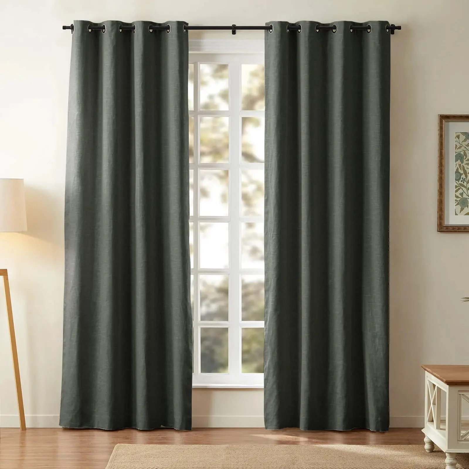 Jawara Luxury Linen Cotton Curtain Grommet - Image 35