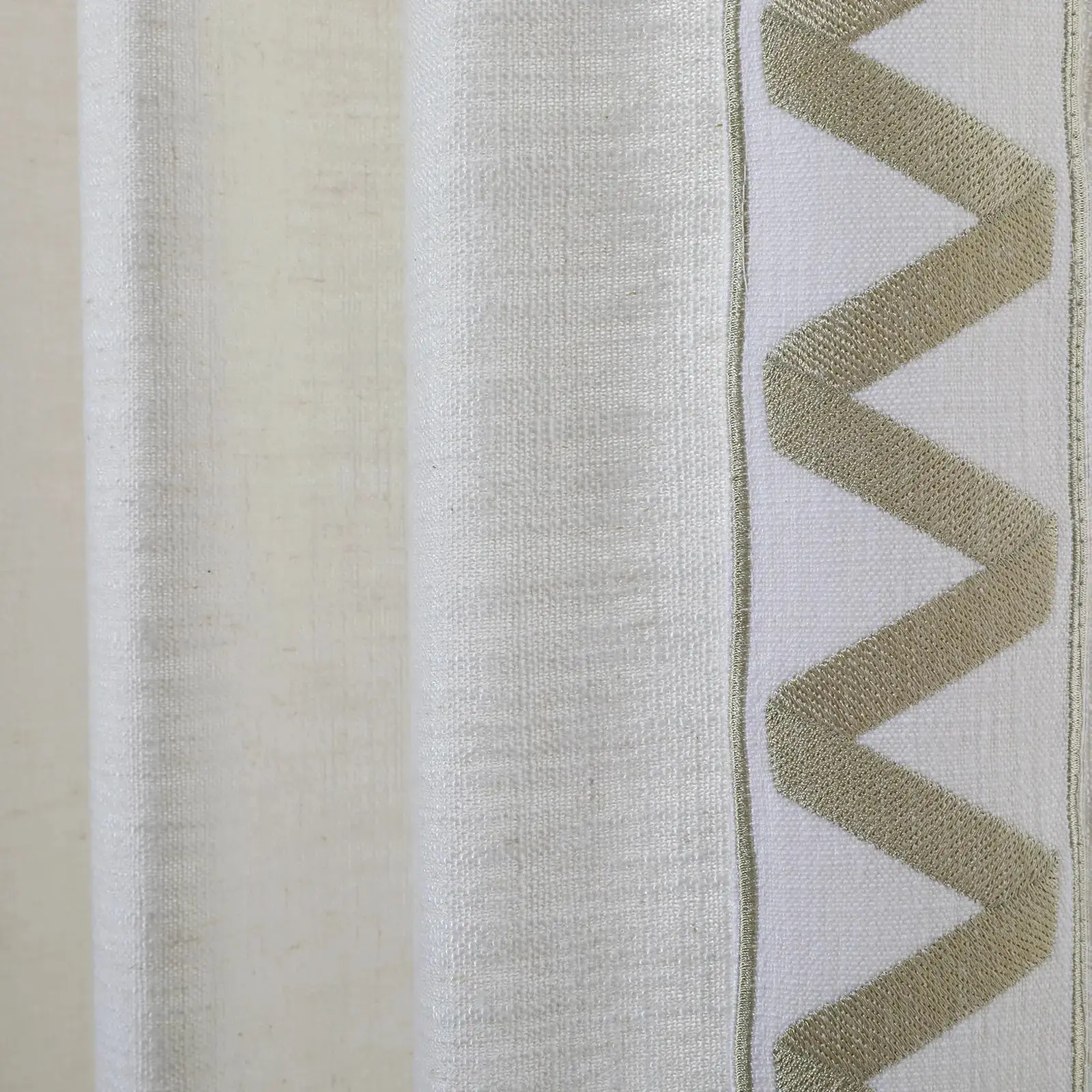 Jawara Luxury Linen Cotton Curtains with Border Trim (Sold per Pair) - Image 8