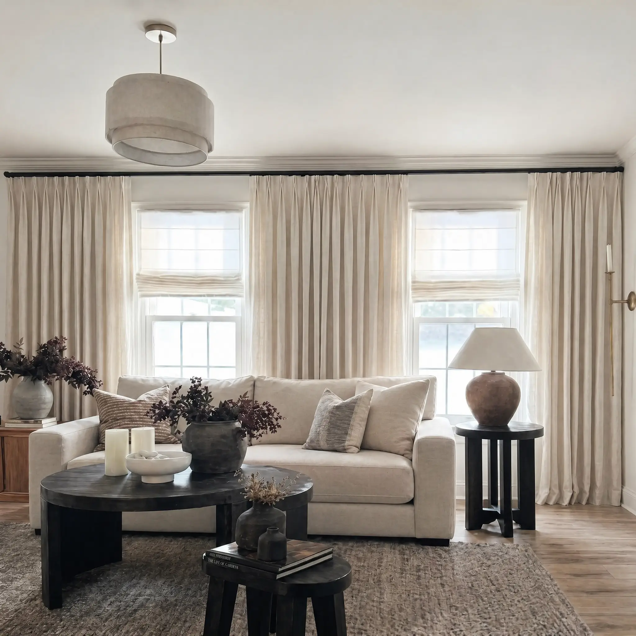 Jawara Luxury Linen Extra Wide Window Curtains - Image 5