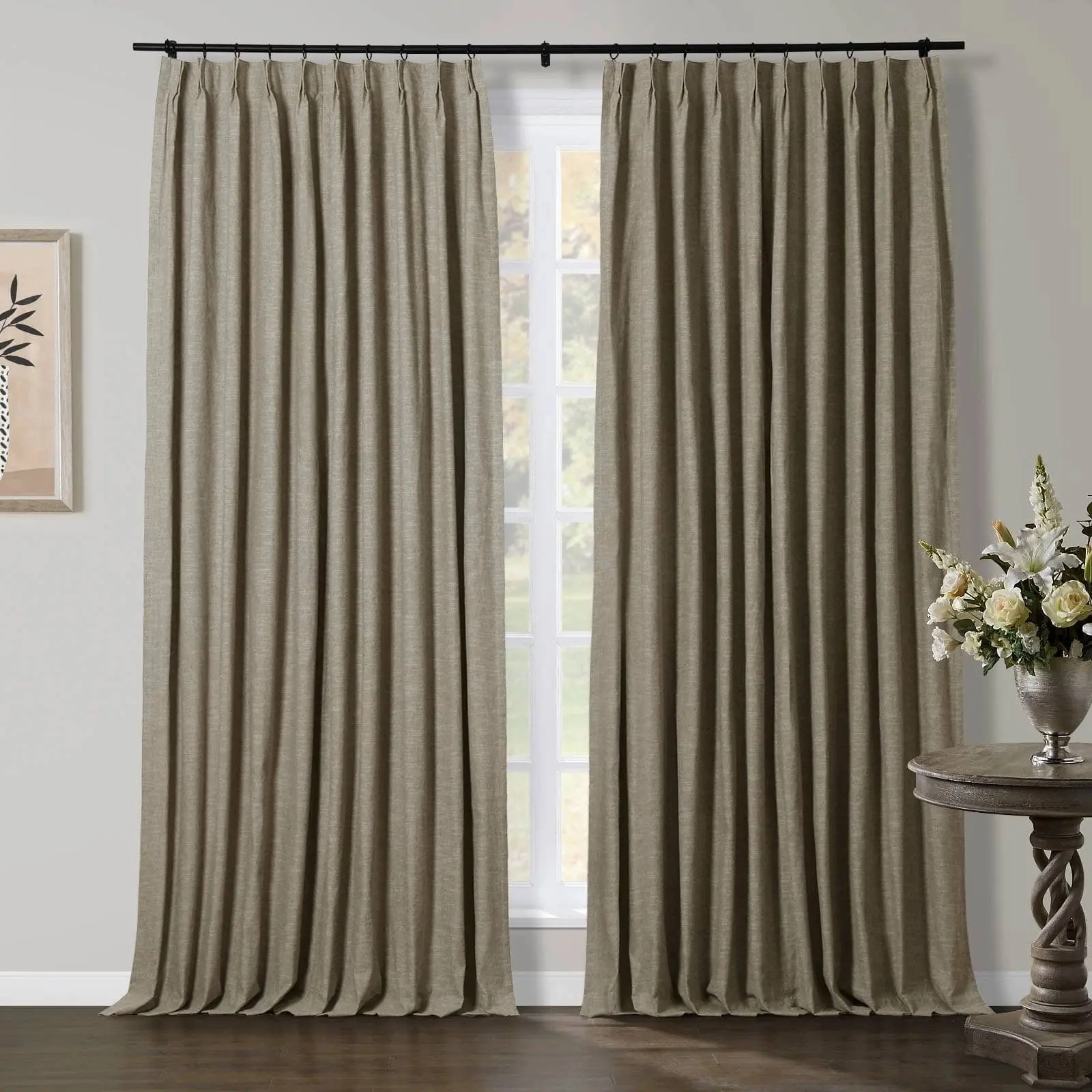 Jawara Luxury Linen Extra Wide Window Curtains - Image 50