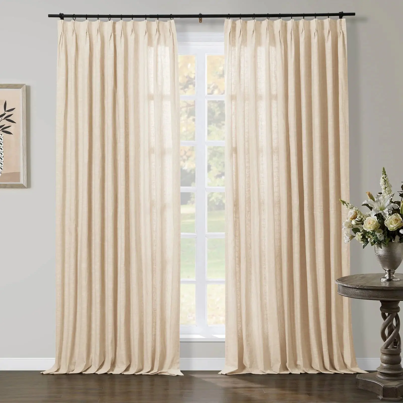 Jawara Luxury Linen Extra Wide Window Curtains - Image 62