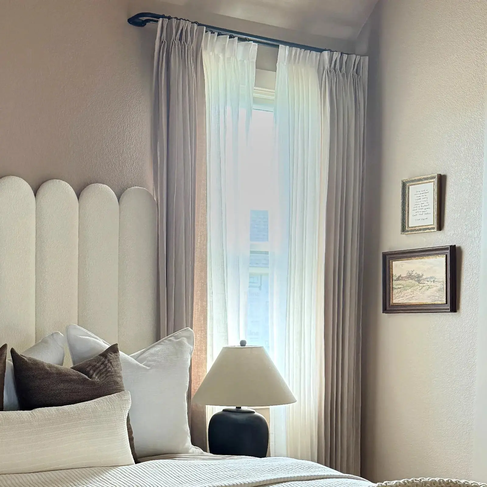 Jaylon Adjustable Double Curtain Rod with Rings - Image 6