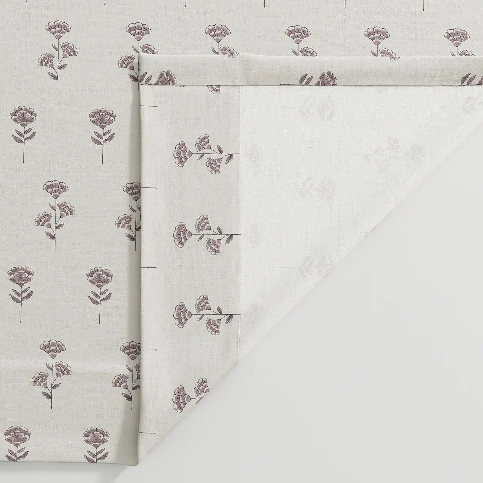 Jyll Mackie Pattern Cotton Drapery Pleated - Image 10