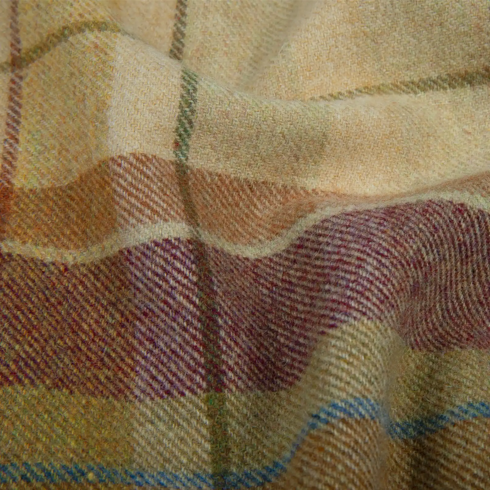 Karin Plaid Pure Wool Thermal Curtain Pleated - Image 32