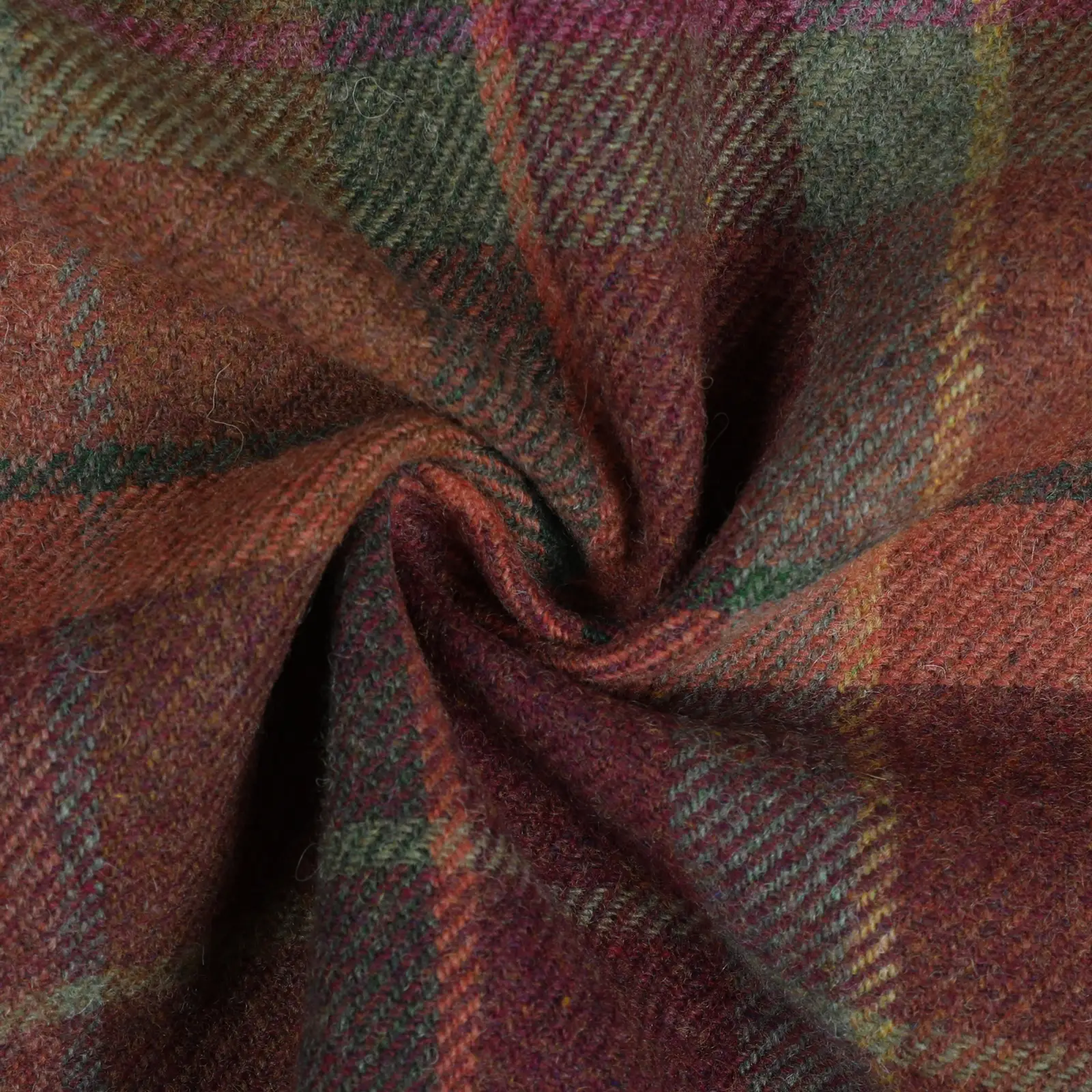 Karin Plaid Pure Wool Thermal Roman Shade Cordless - Image 29
