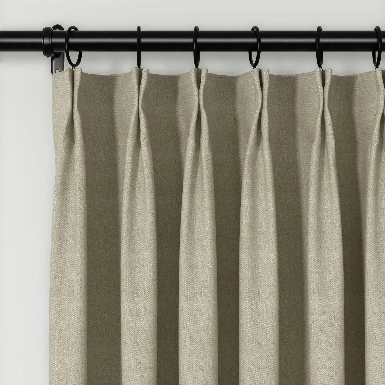 Karin Pure Wool Curtain Pleated - Image 16