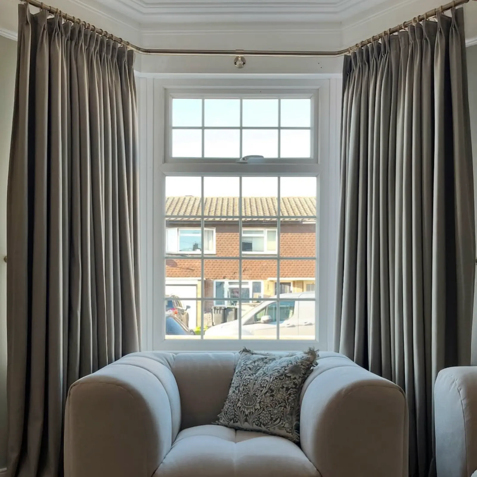 Karin Pure Wool Curtain Pleated - Image 4