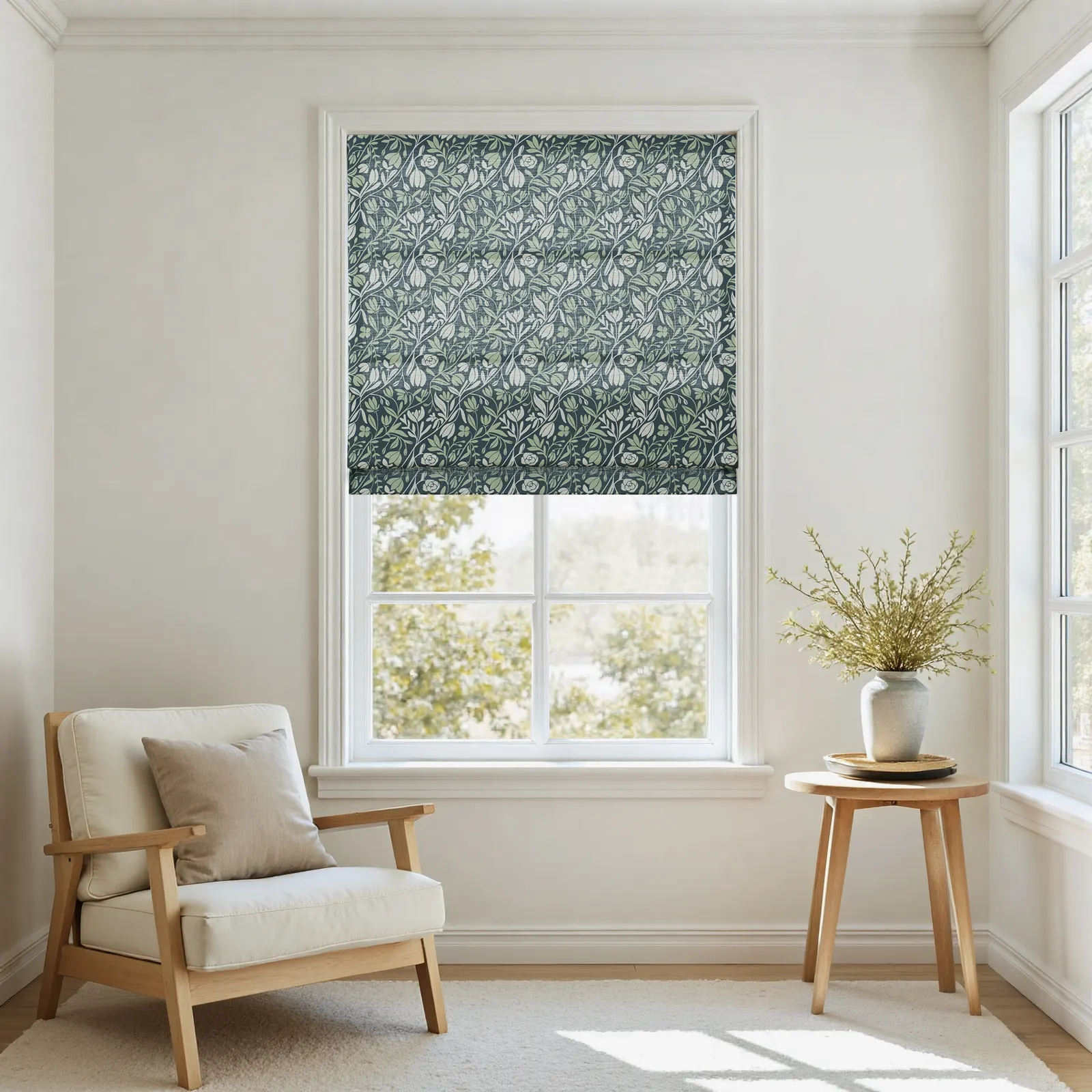 Kate Frost Cotton Roman Shade Cordless - Image 8