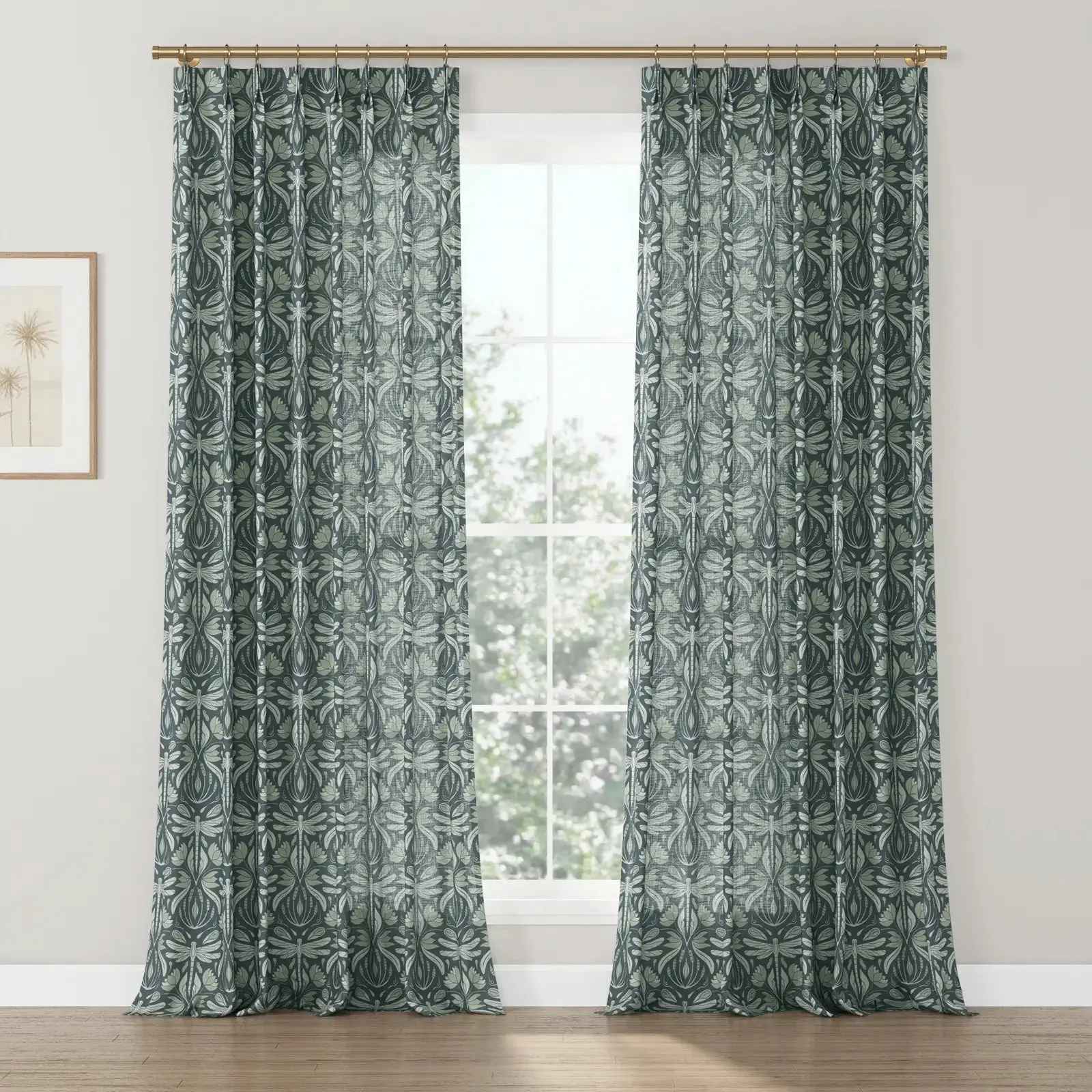 Kate Frost Pattern Cotton Drapery Pleated - Image 20