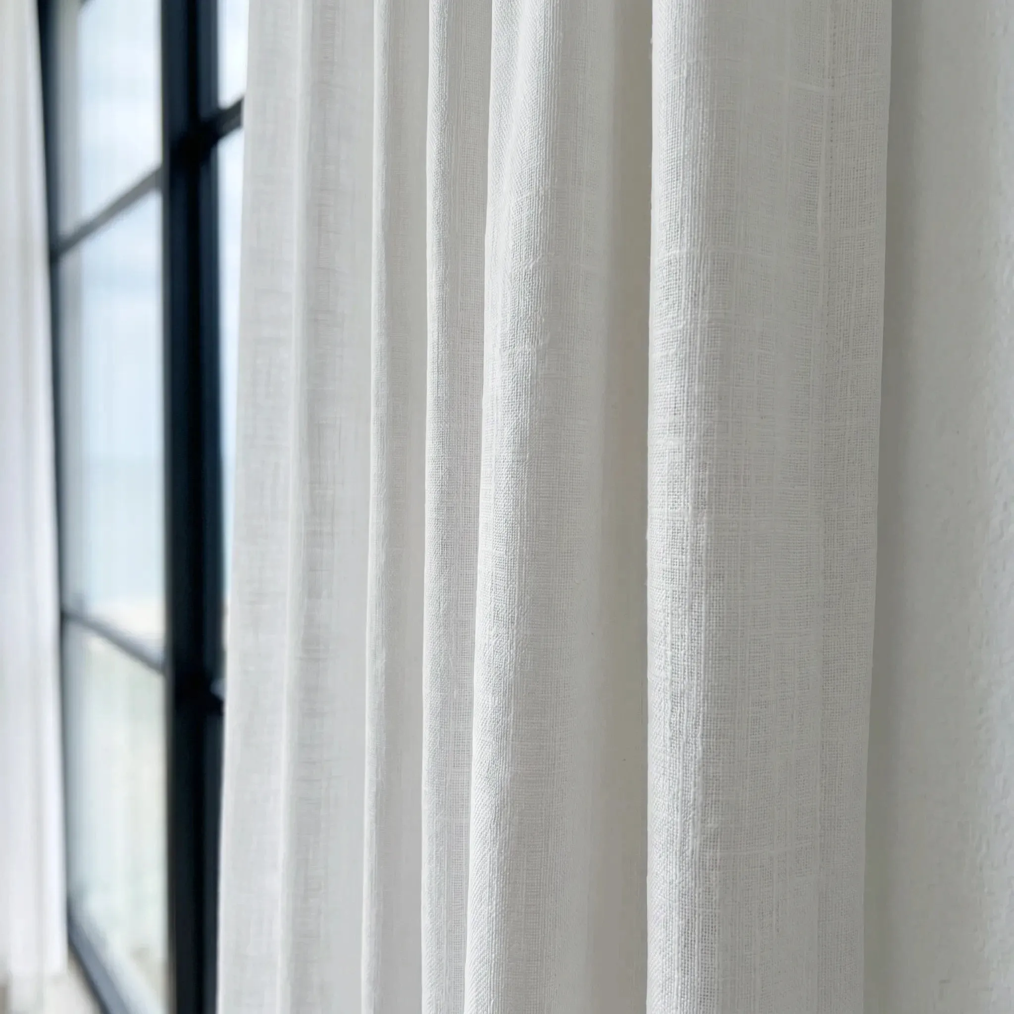 Kyla Linen Extra Wide Window Curtain Panels - Image 6