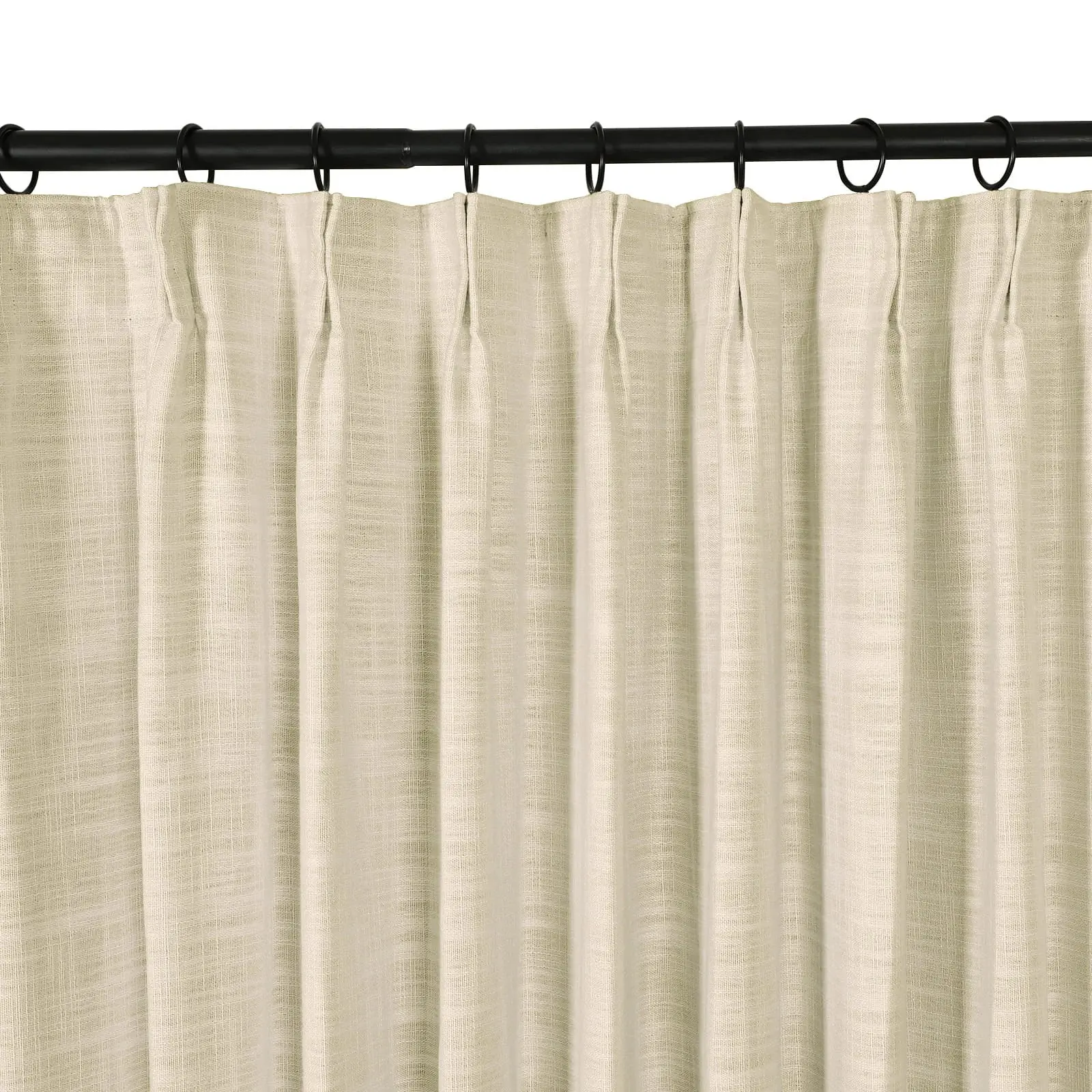 Kyla Extra Long Linen Ceiling to Floor Curtains Pleated - Image 57