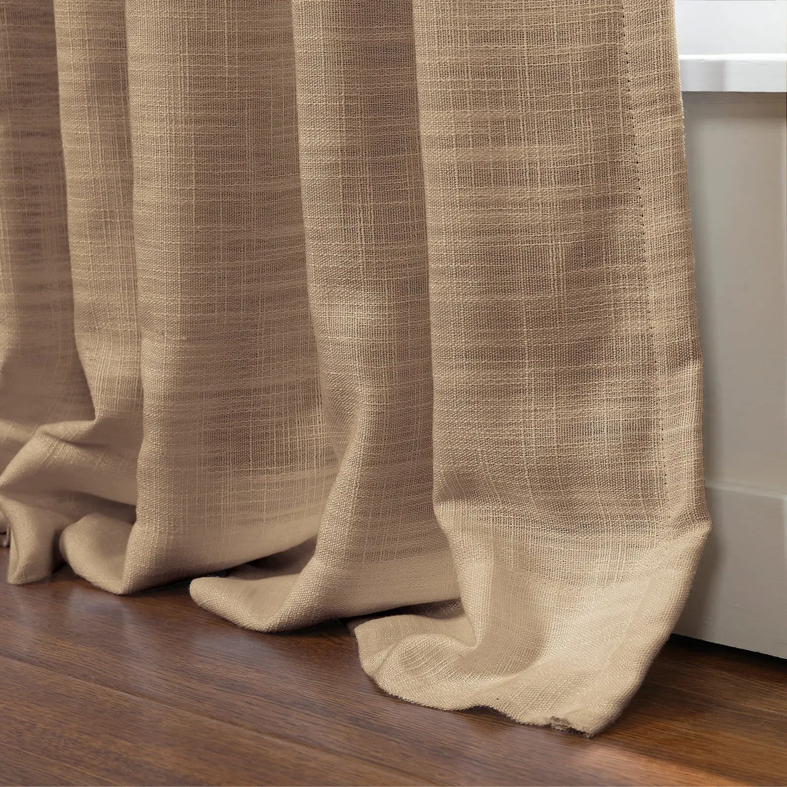 Kyla Extra Long Linen Ceiling to Floor Curtains Pleated - Image 63
