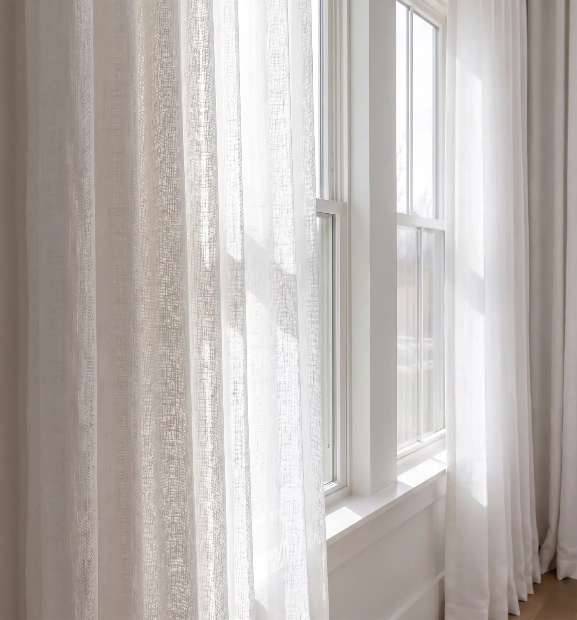 Kyla Extra Long Linen Ceiling to Floor Curtains Pleated - Image 5
