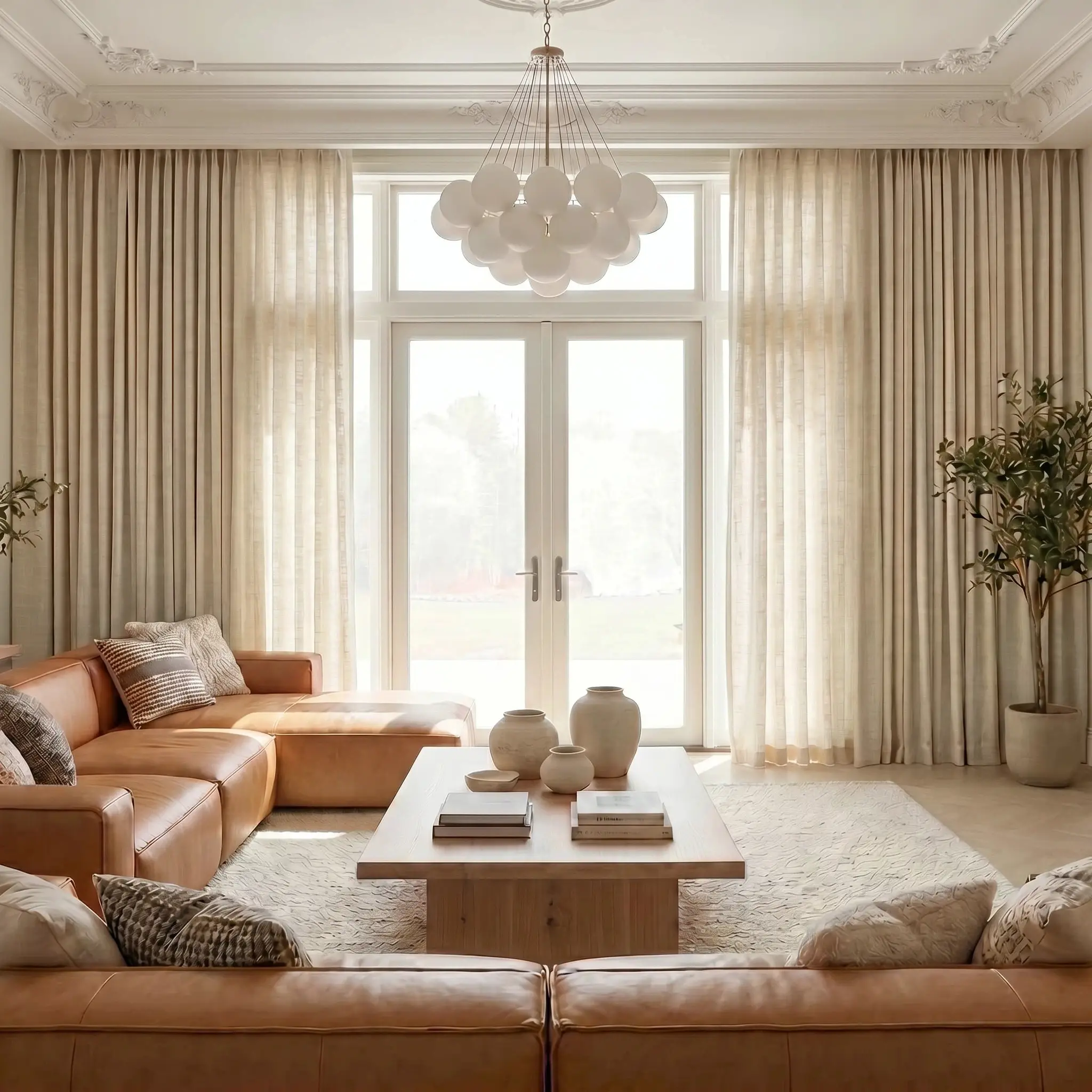 Kyla Linen Extra Wide Window Curtain Panels - Image 9