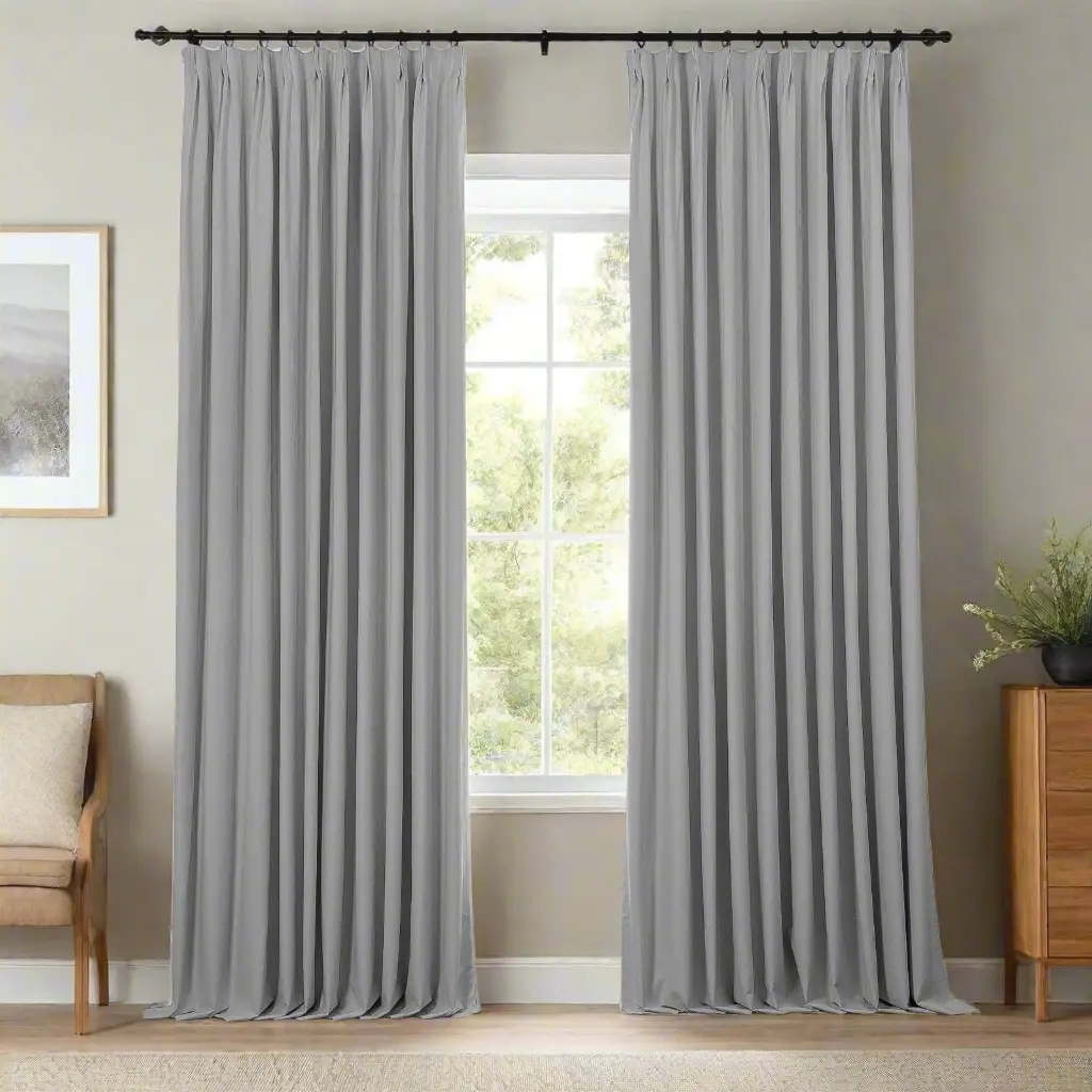 Lila 100% Blackout Drape Pleated - Image 24