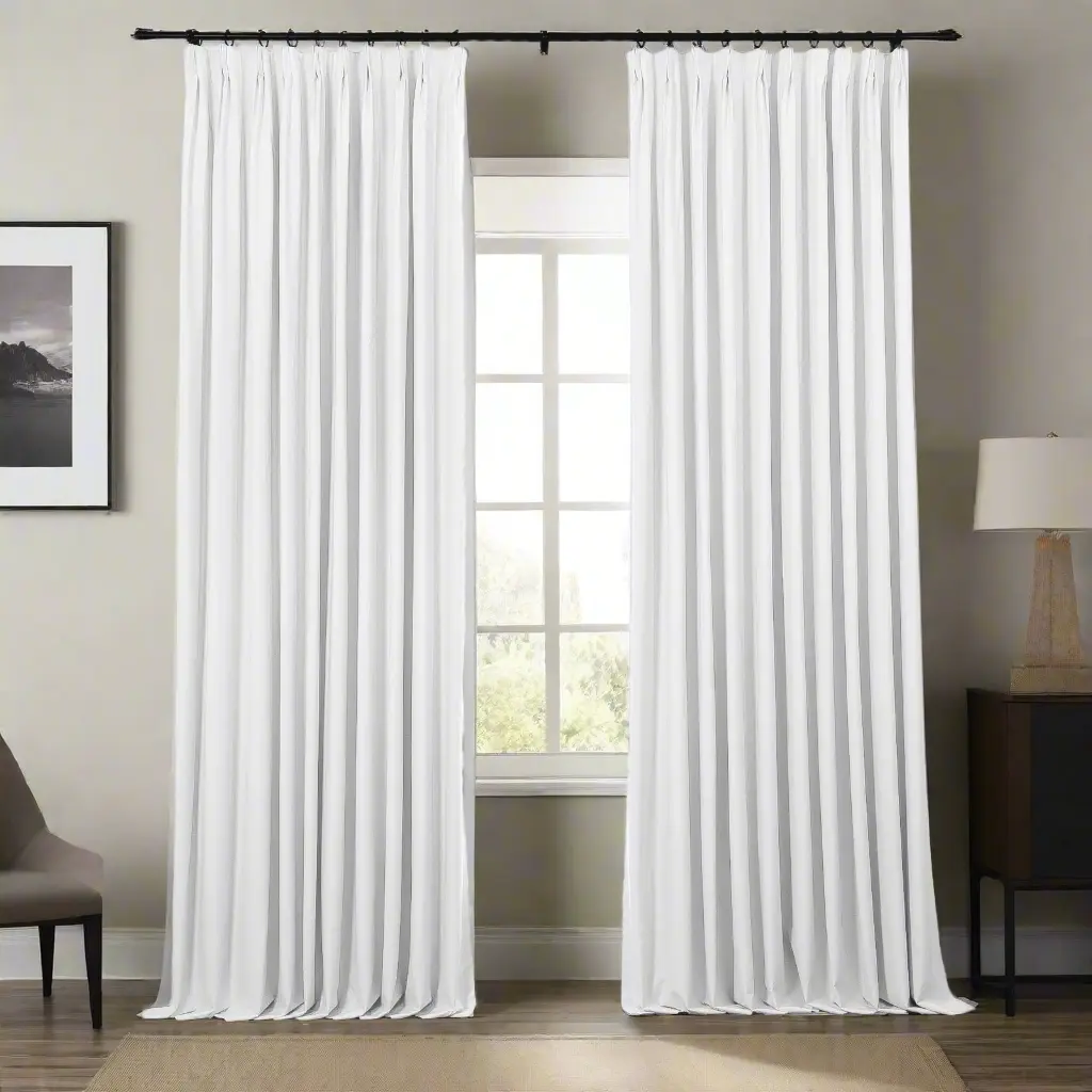 Lila 100% Blackout Drape Pleated - Image 4