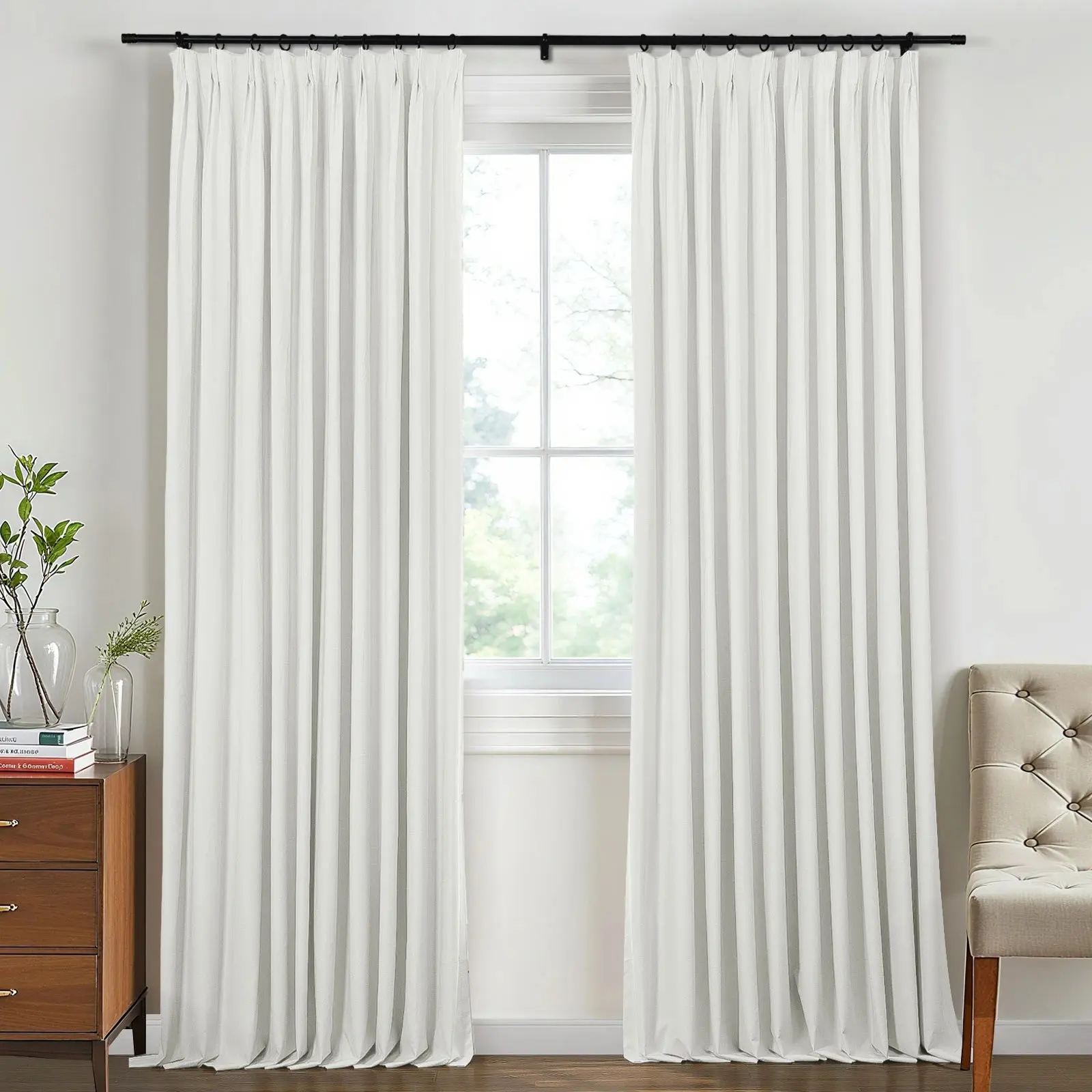 Lila 100% Blackout Drape Pleated - Image 5
