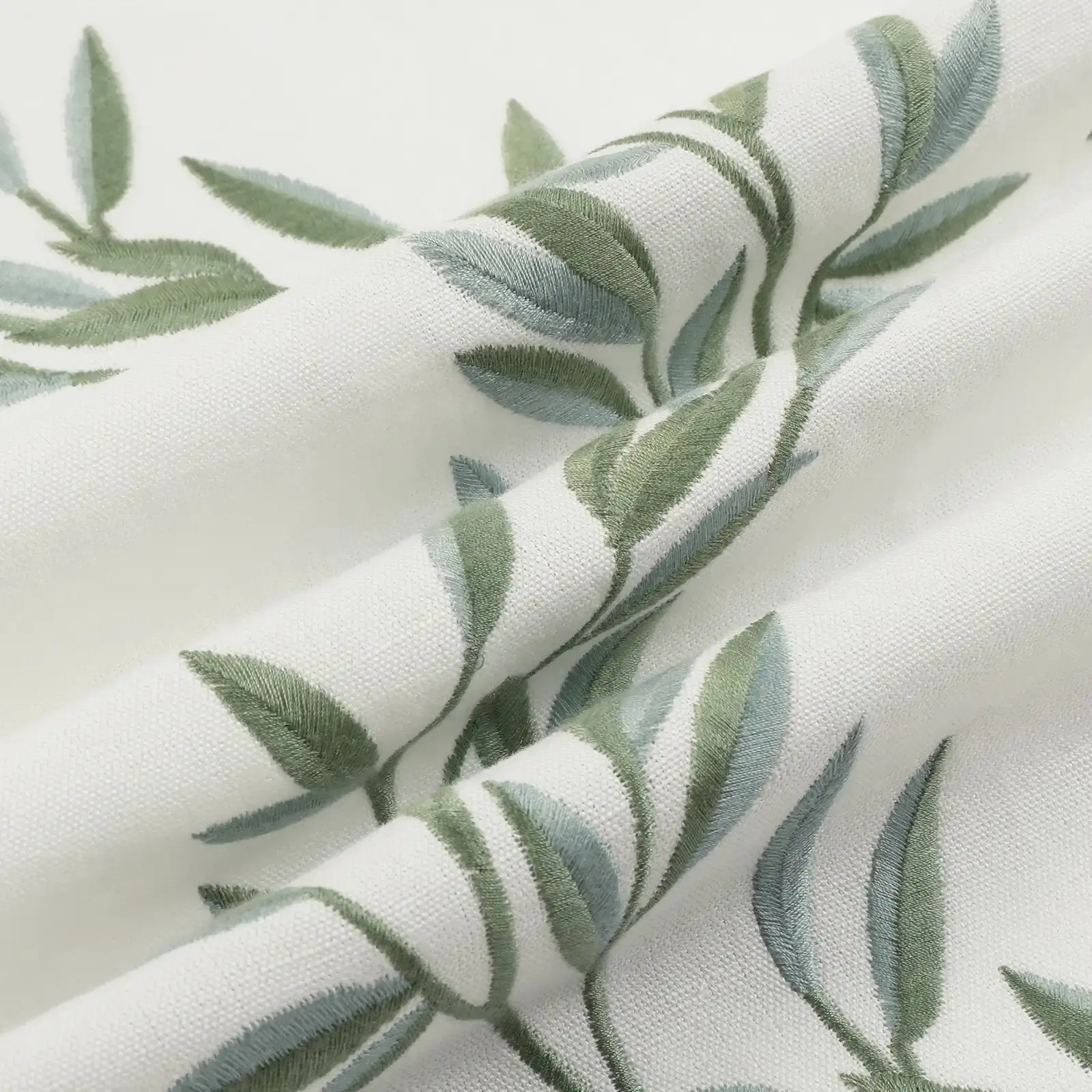Linnea Linen Cotton Embroidered Curtain Pleated - Image 52