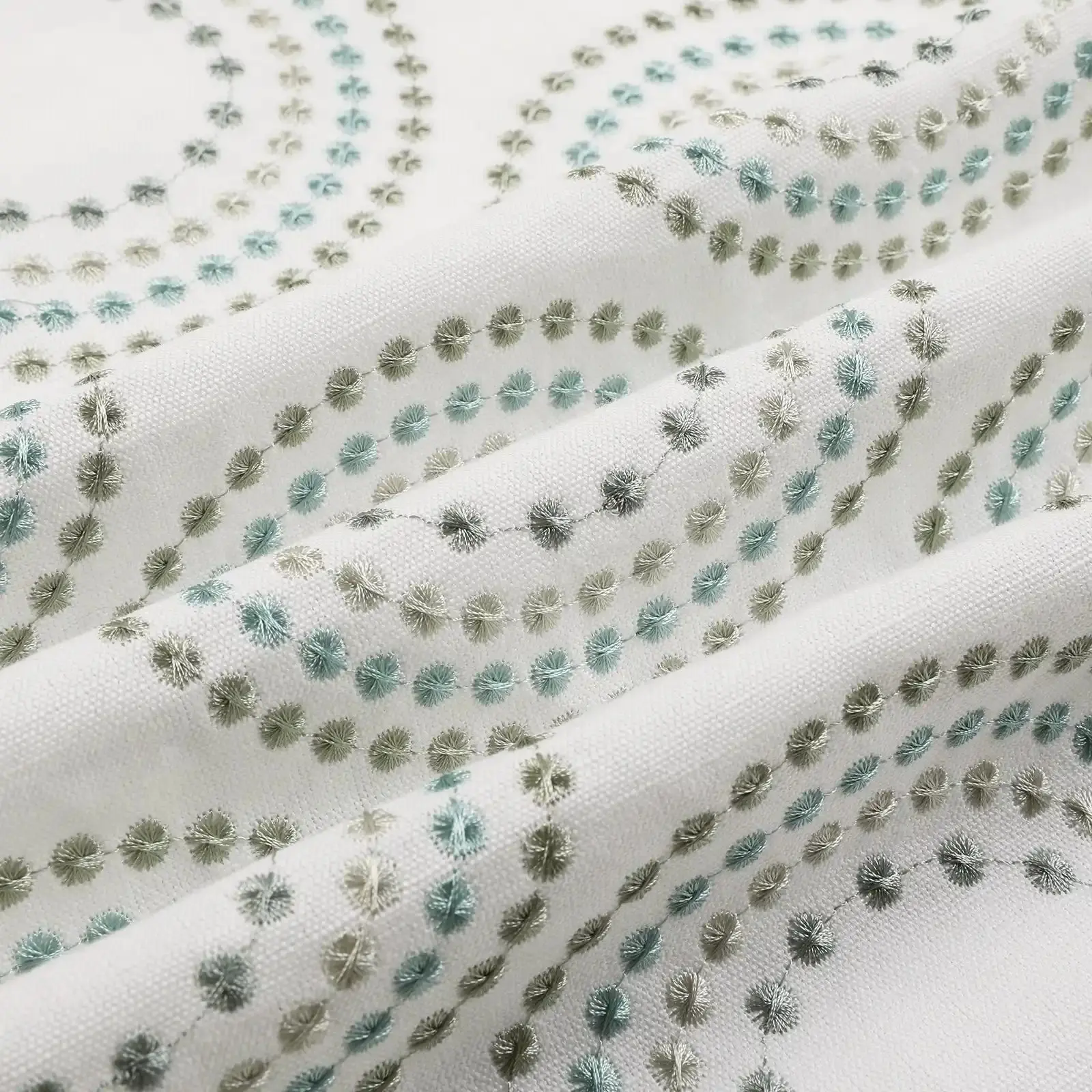 Linnea Linen Cotton Embroidered Curtain Pleated - Image 74