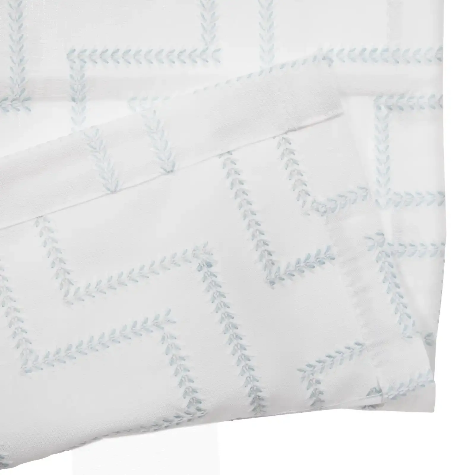 Linnea Linen Cotton Embroidered Roman Shade Cordless - Image 60