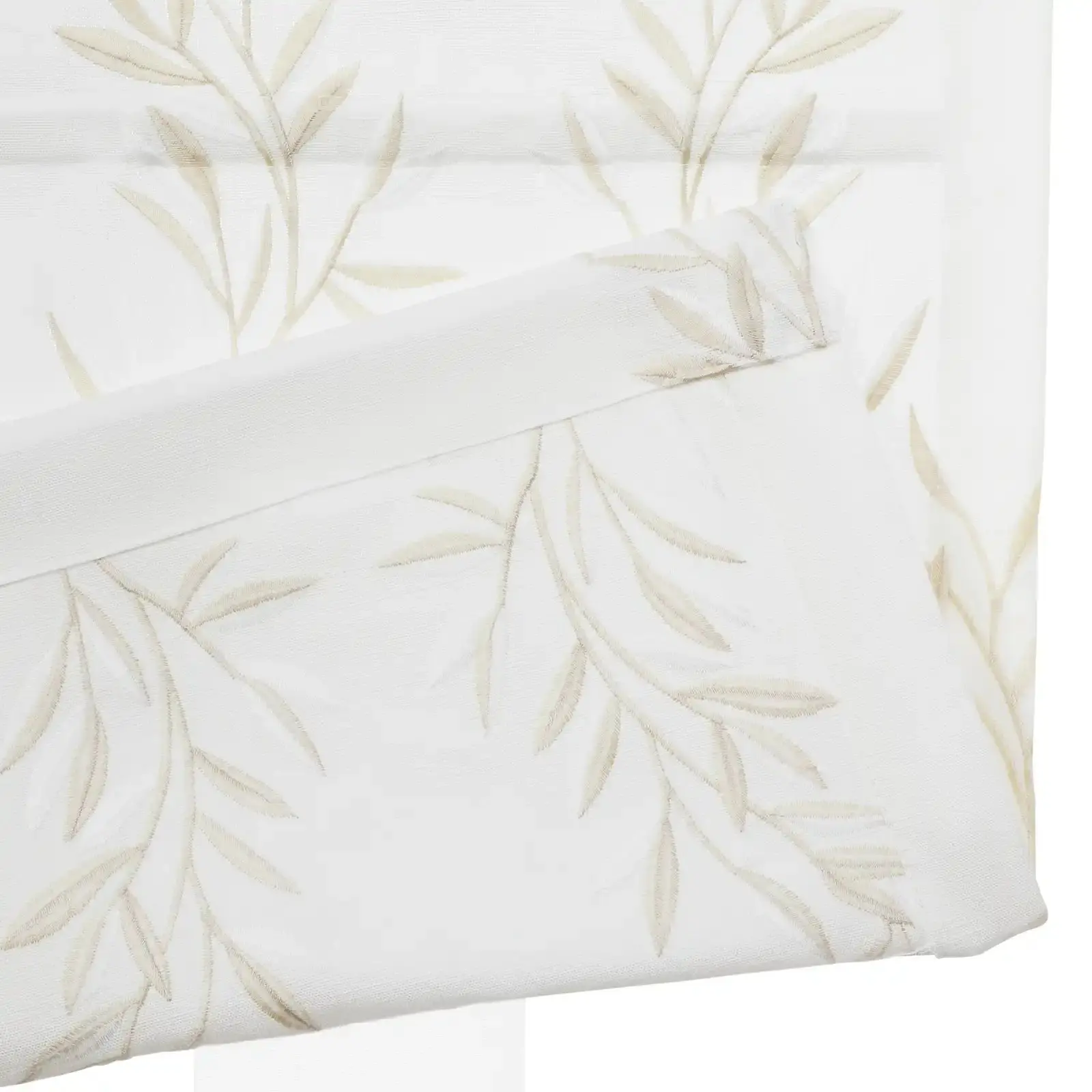 Linnea Linen Cotton Embroidered Roman Shade Cordless - Image 69