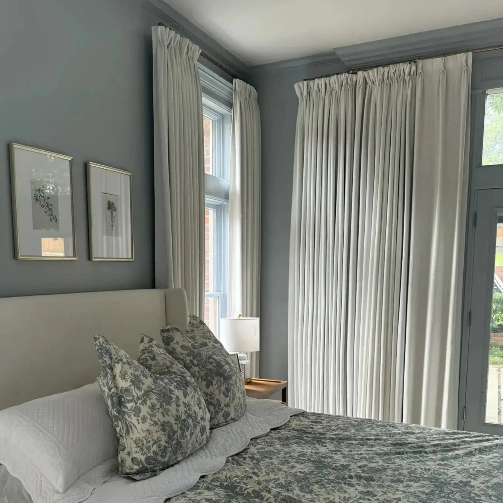 Liz Linen Blackout Curtains Pleated Drapery