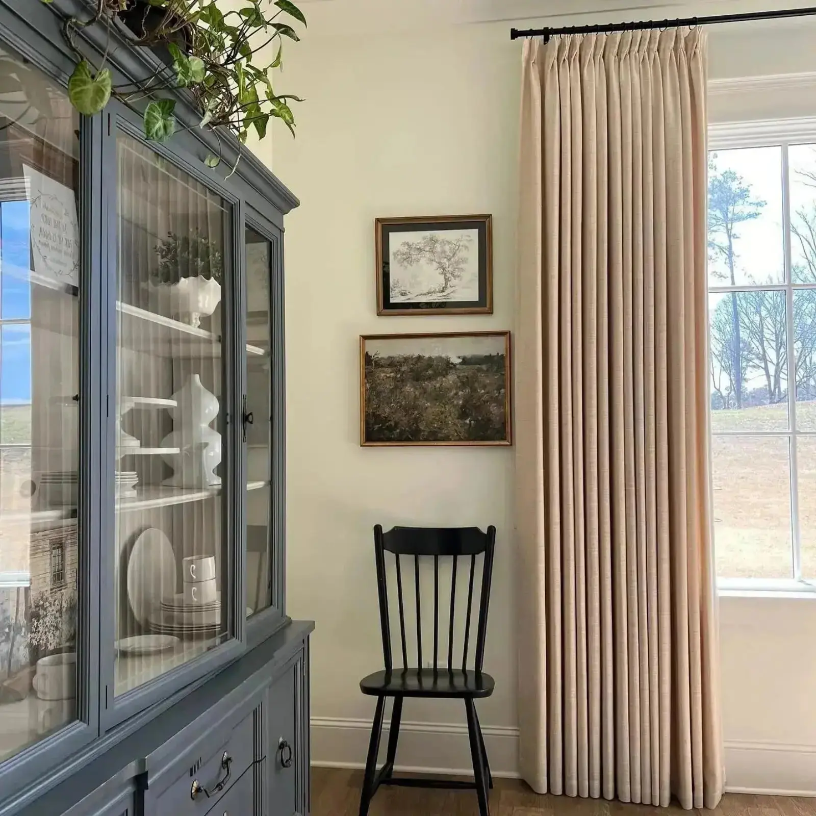 Liz Linen Blackout Curtains Pleated Drapery - Image 15