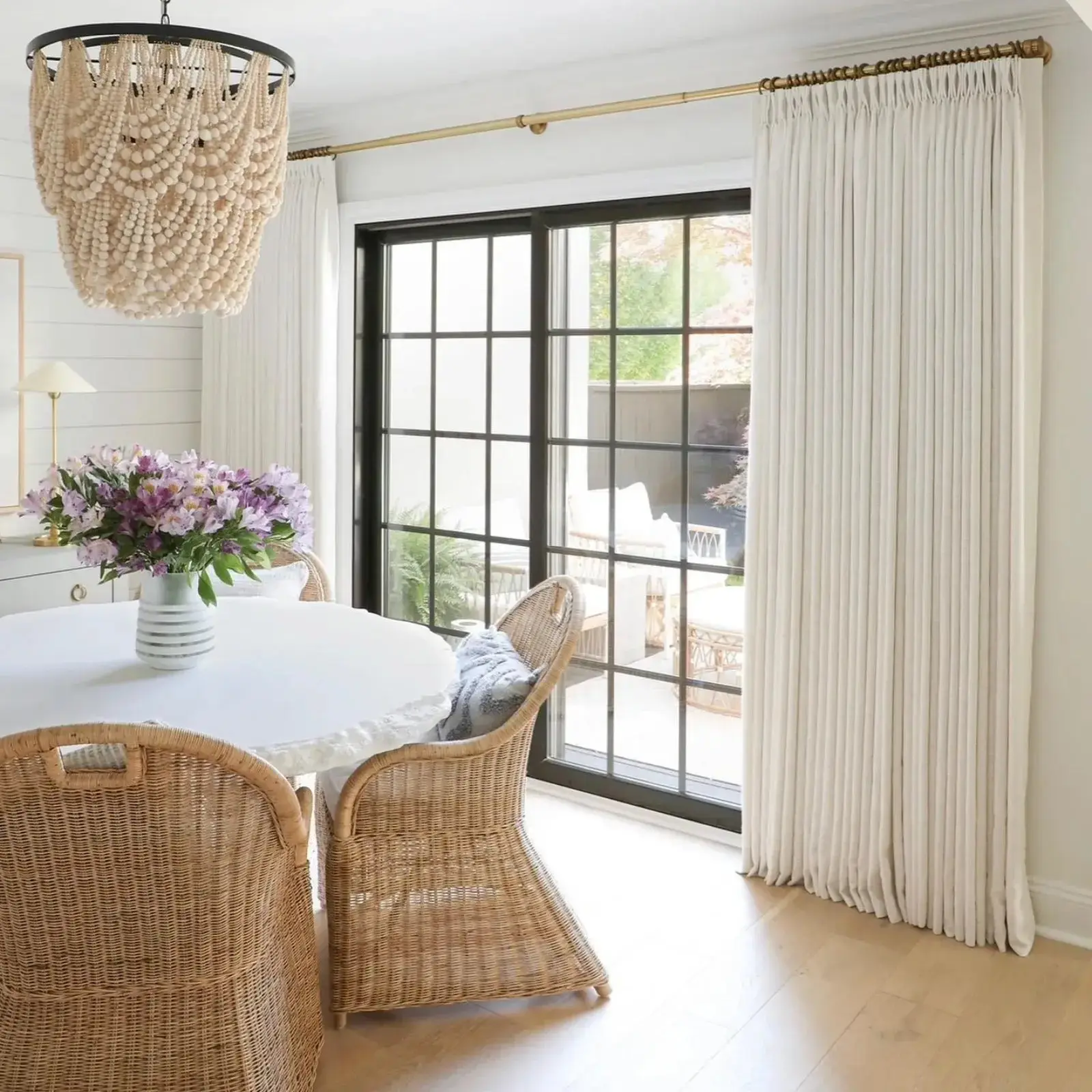 Liz Linen Blackout Curtains Pleated Drapery - Image 4