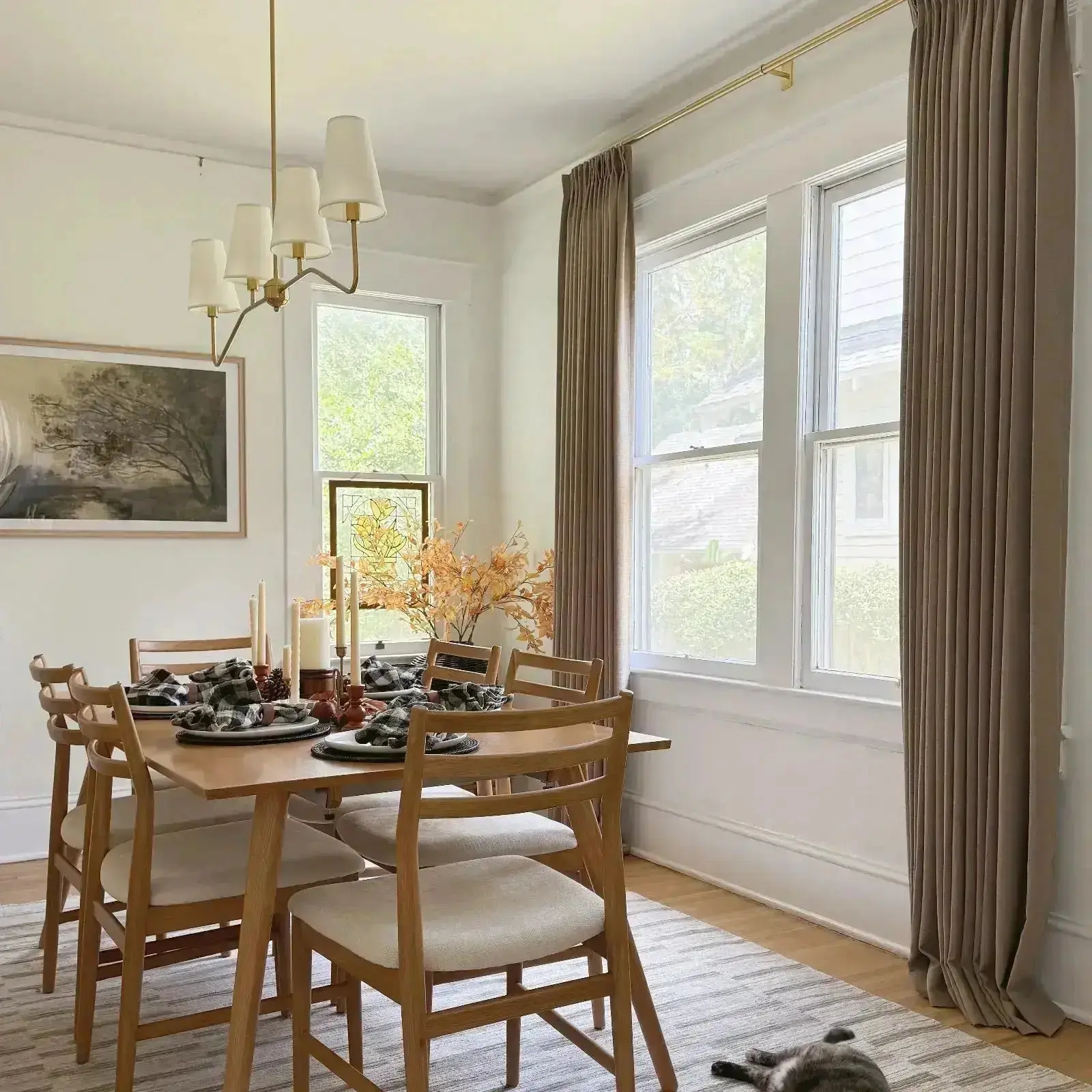 Liz Linen Blackout Curtains Pleated Drapery - Image 7