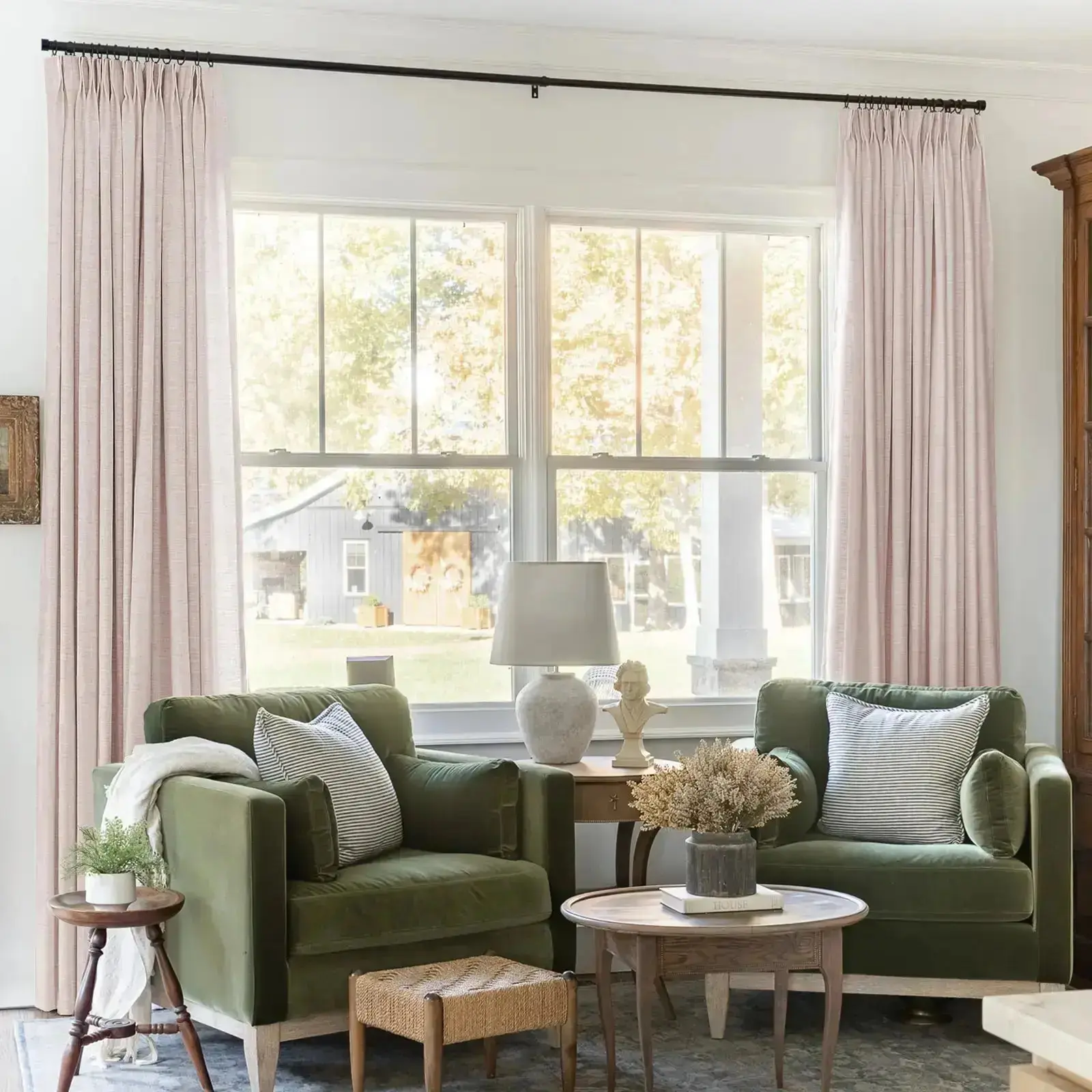 Liz Linen Blackout Curtains Pleated Drapery - Image 76
