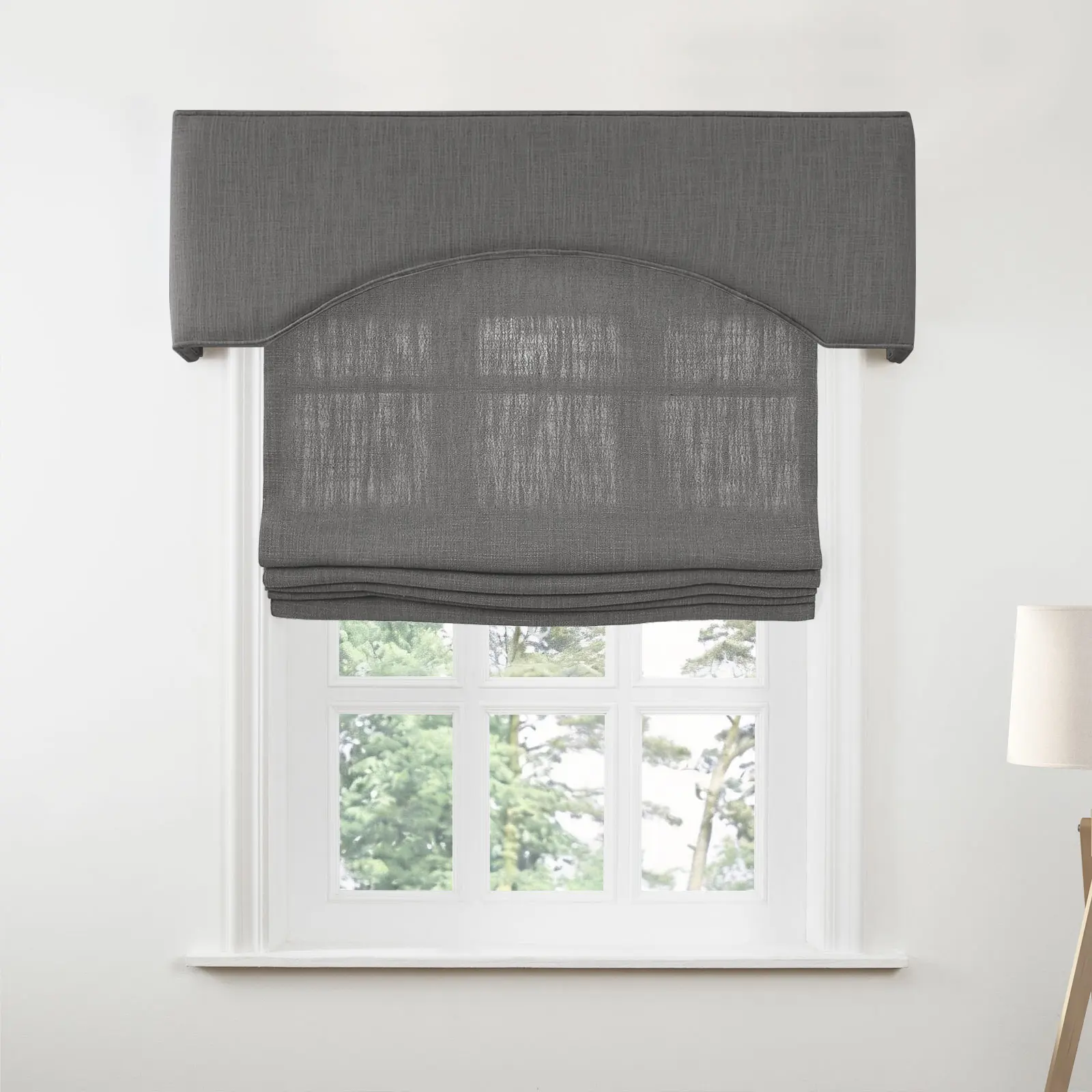 Liz Linen Arched Cornice Board - Image 27