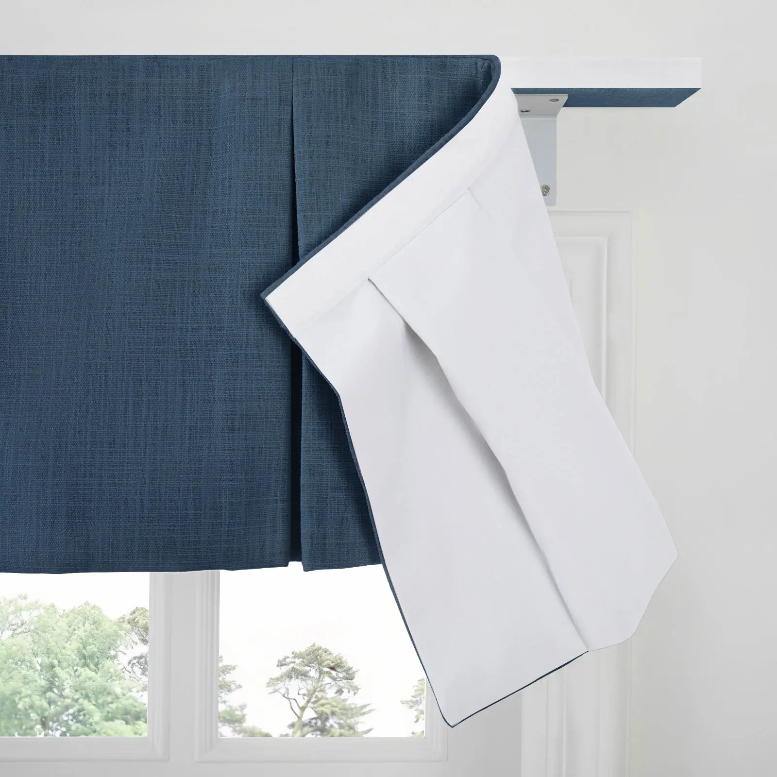 Liz Linen Board Mounted Box Pleat Valance - Image 109