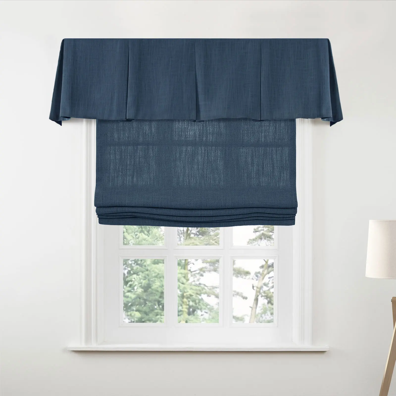 Liz Linen Board Mounted Box Pleat Valance - Image 111