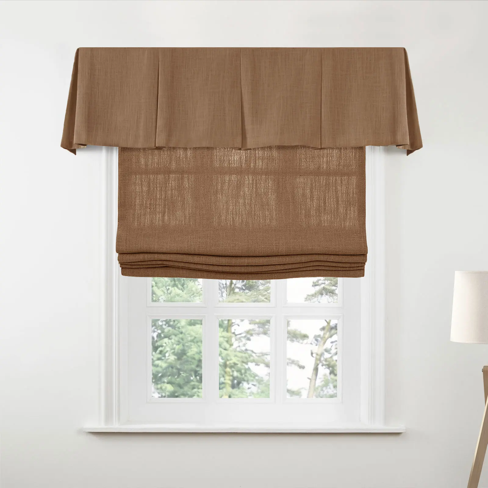 Liz Linen Board Mounted Box Pleat Valance - Image 121