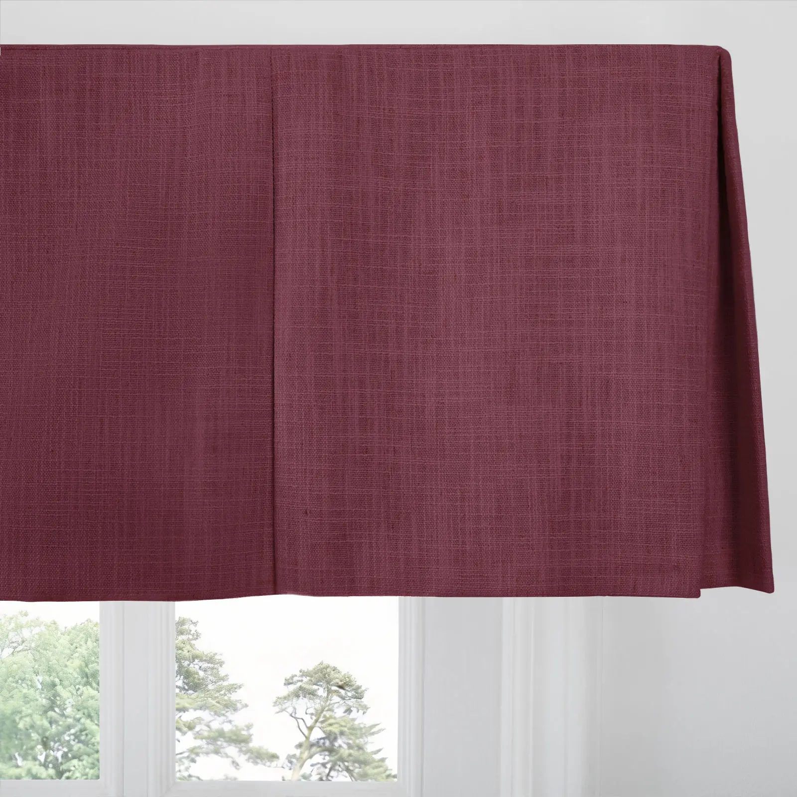 Liz Linen Board Mounted Box Pleat Valance - Image 153