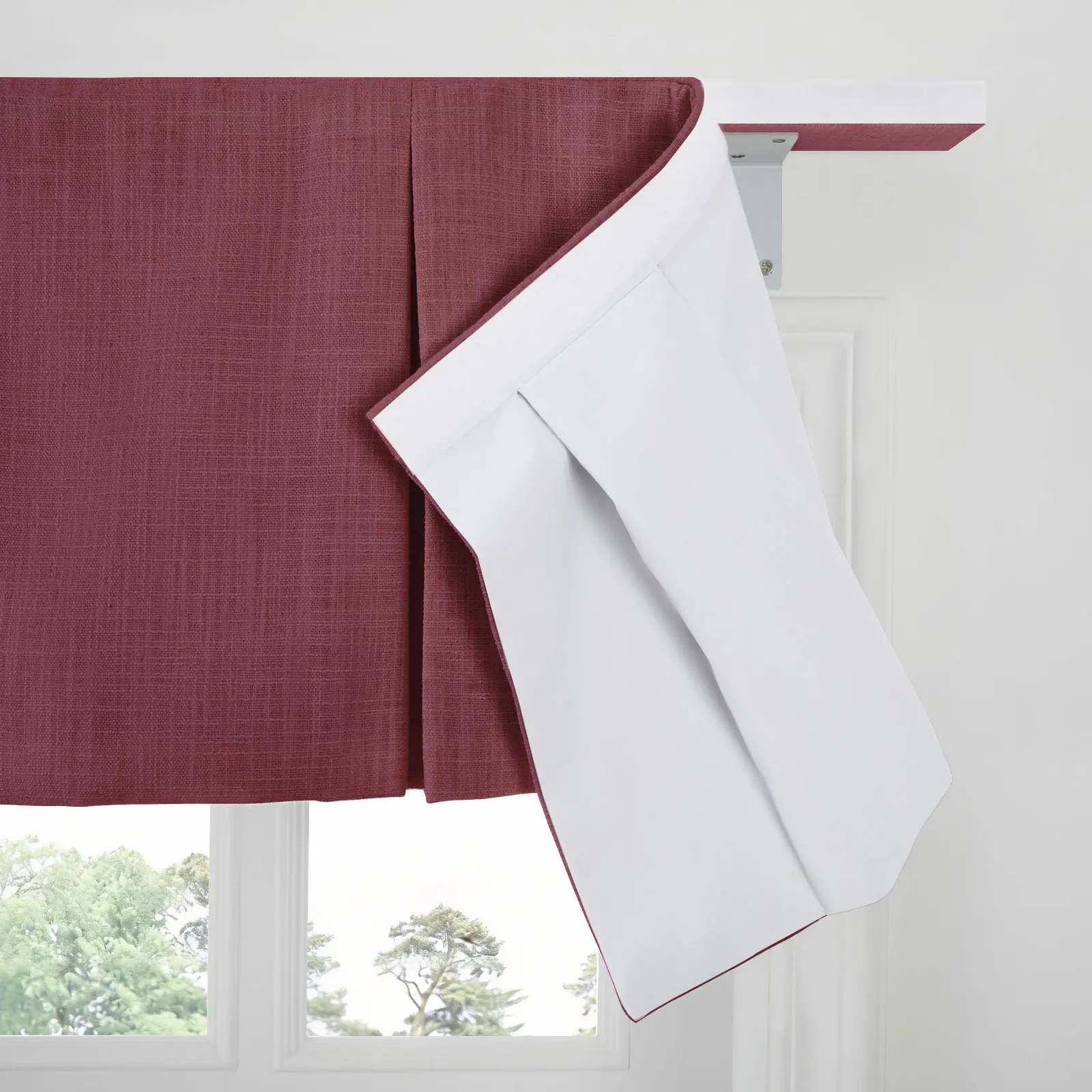 Liz Linen Board Mounted Box Pleat Valance - Image 154